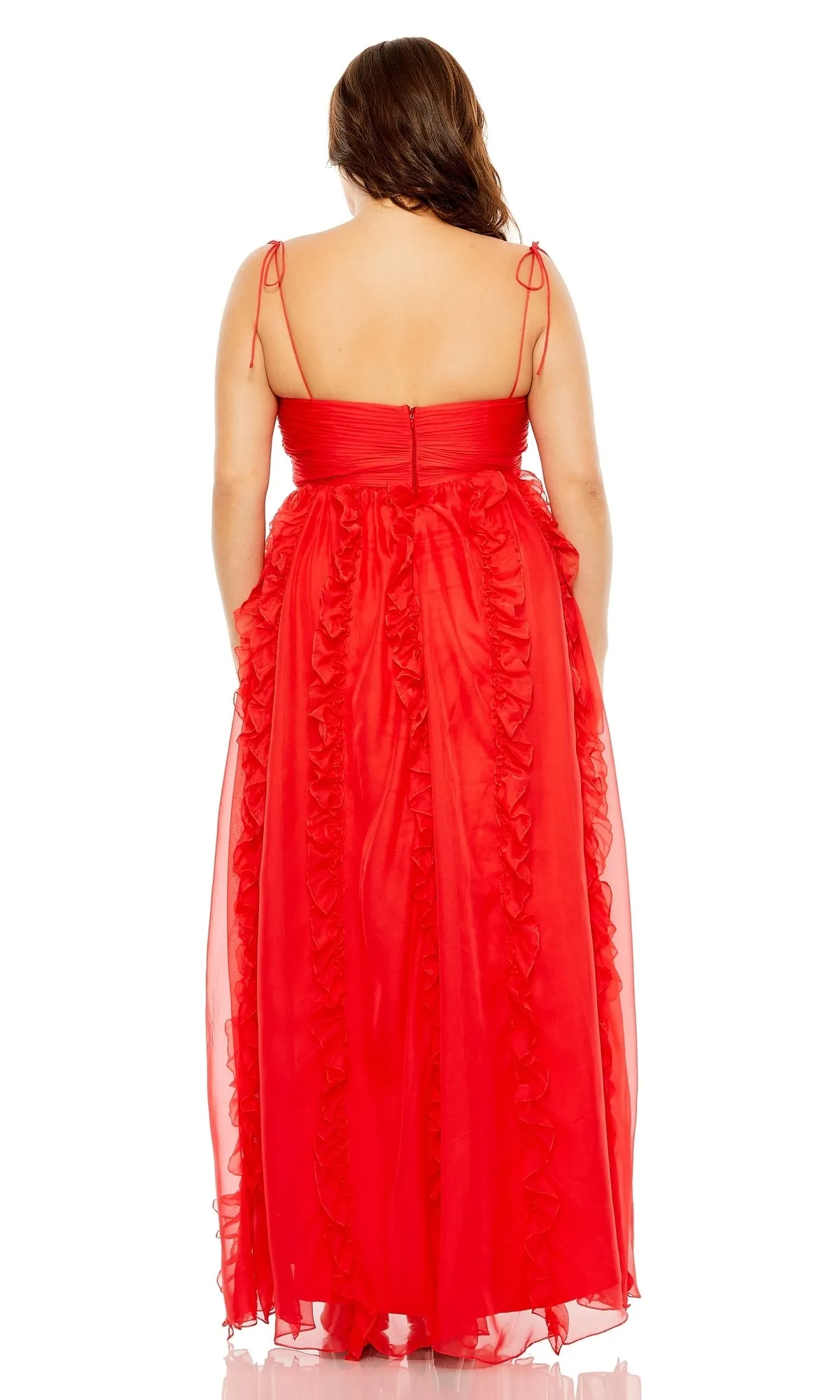 Plus-Size Ruffle Formal Dress: Mac Duggal 68543 sold by PromGirl product image thumbnail 2