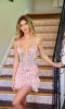 Short Homecoming Dress: Primavera 4401 sold by PromGirl