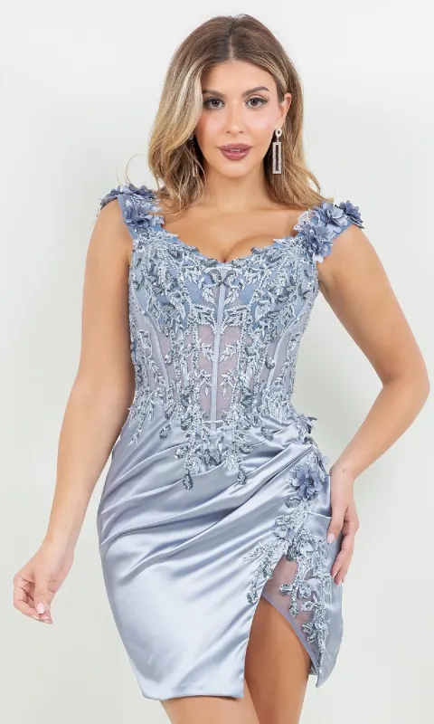 Sexy Short Hoco Dress: Cinderella Couture 8181JS sold by PromGirl