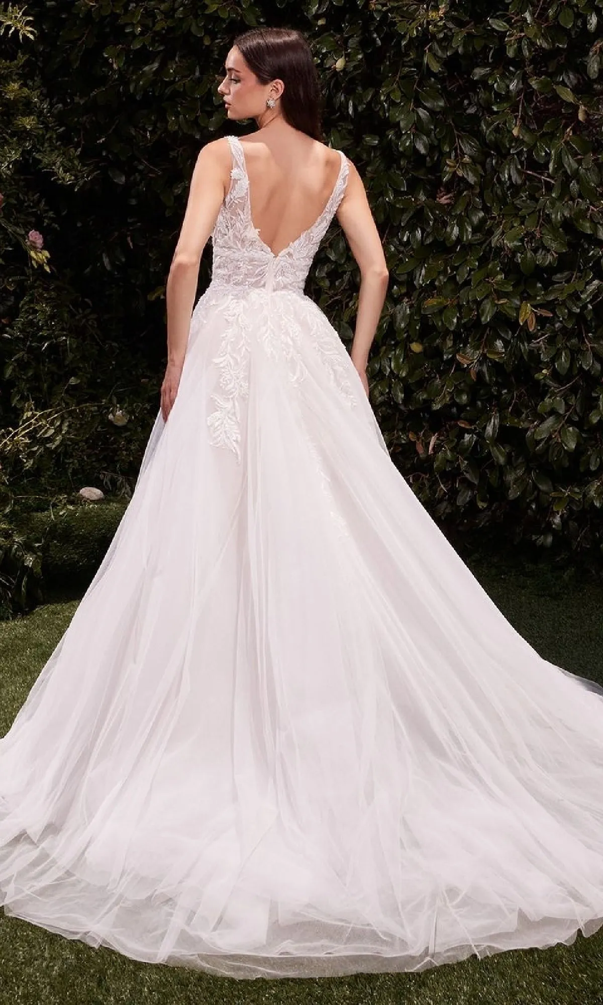 Long Wedding Dress: Ladivine CDS511W sold by PromGirl product image thumbnail 2