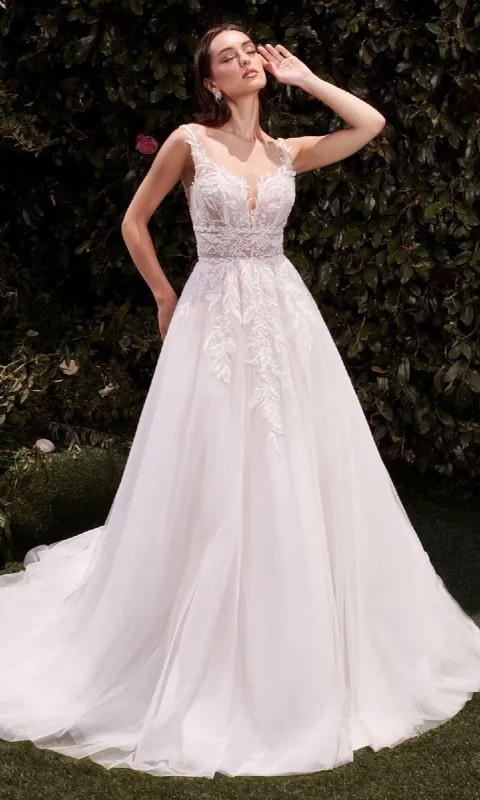 Long Wedding Dress: Ladivine CDS511W made by PromGirl