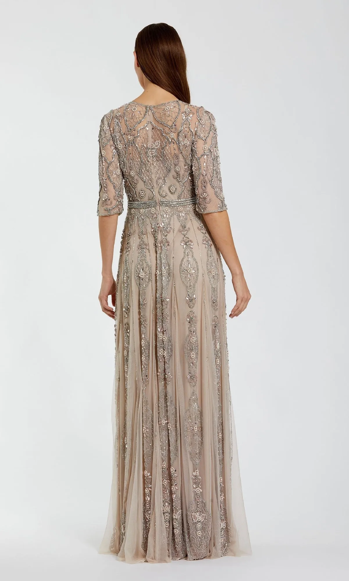 Hand-Beaded Lilac Formal Dress Mac Duggal 10115 sold by PromGirl product image thumbnail 2