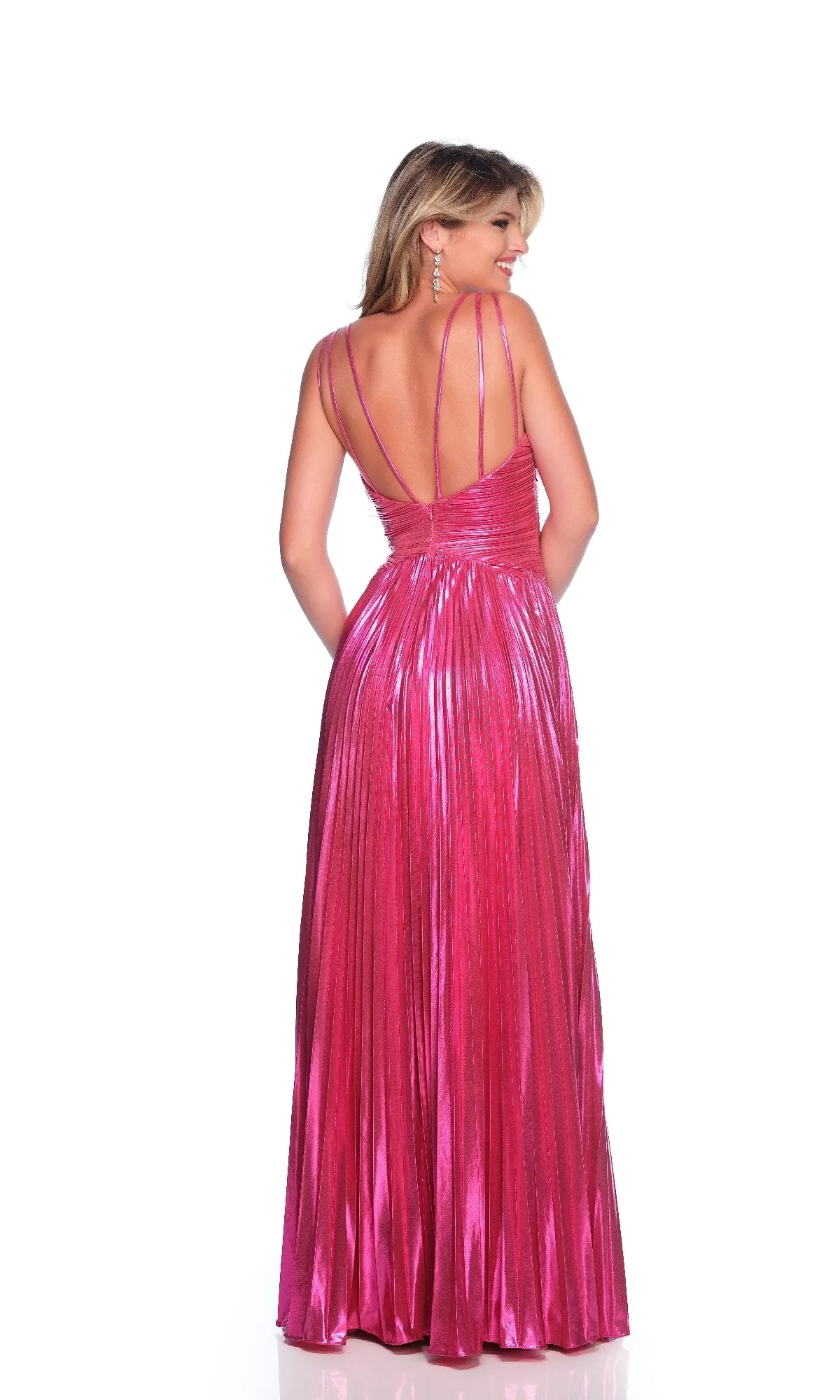 Fuchsia Pink Prom Dress: Dave and Johnny 12078 sold by PromGirl product image thumbnail 2