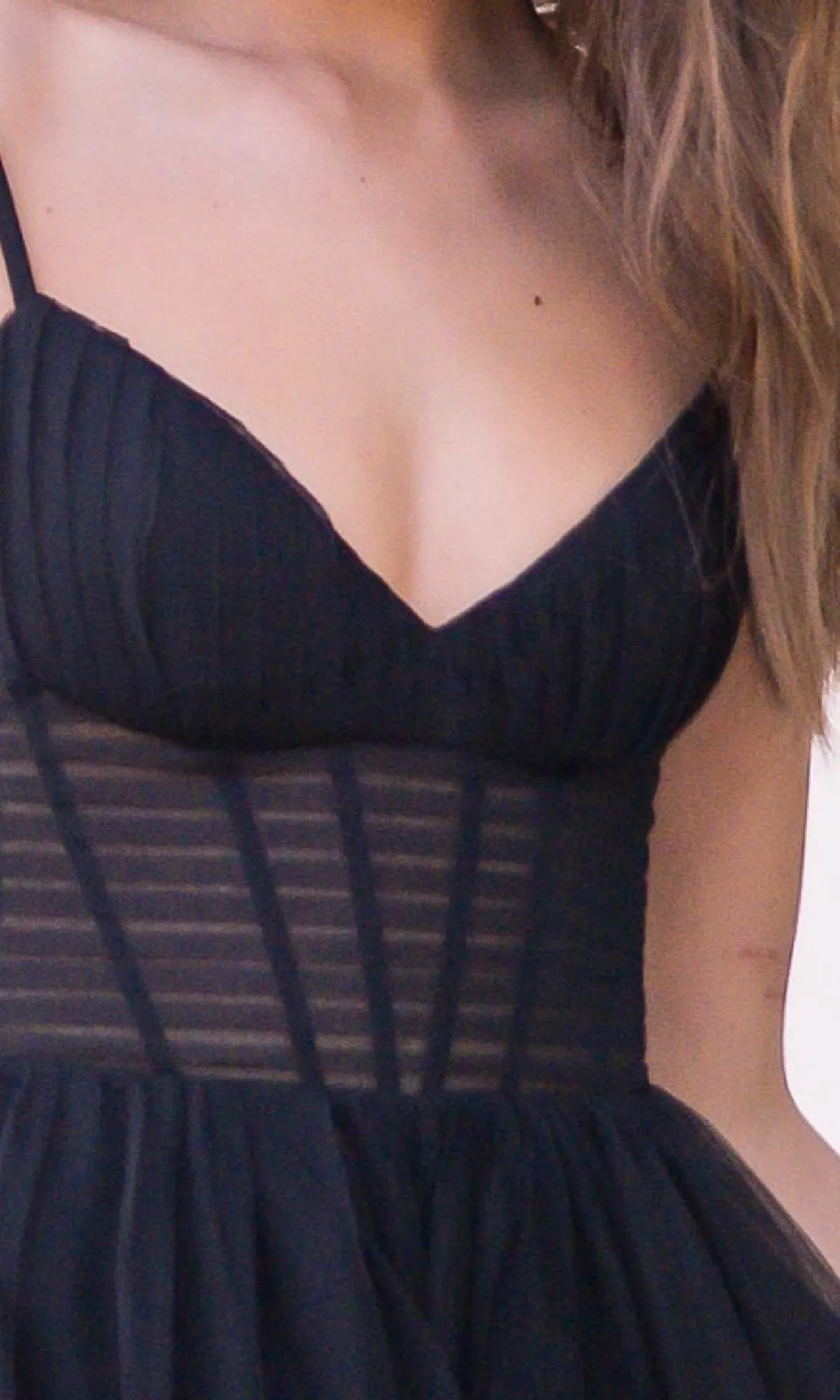 Sheer-Corset Long Prom Ball Gown: Yasmin by Velvi sold by PromGirl product image thumbnail 4