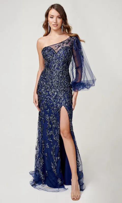Long Formal Dress: Nina Canacci 9159 sold by PromGirl