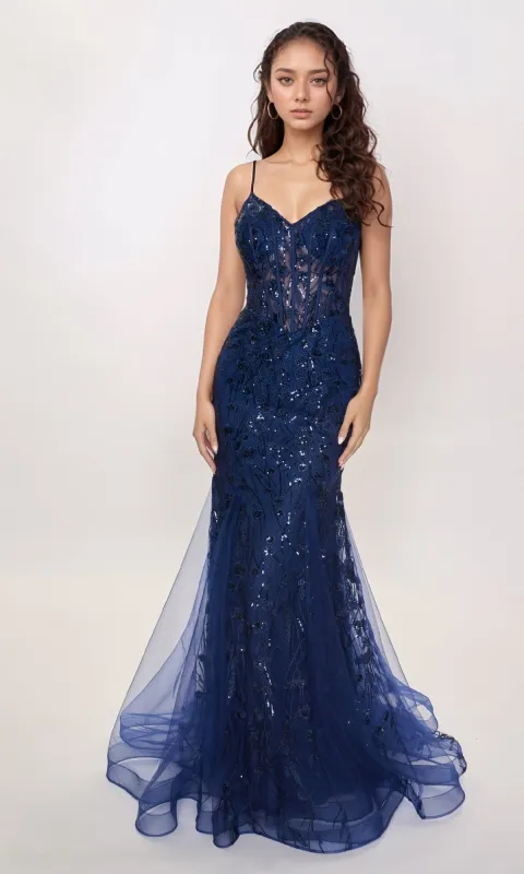 Long Formal Dress: Nina Canacci 5300 sold by PromGirl