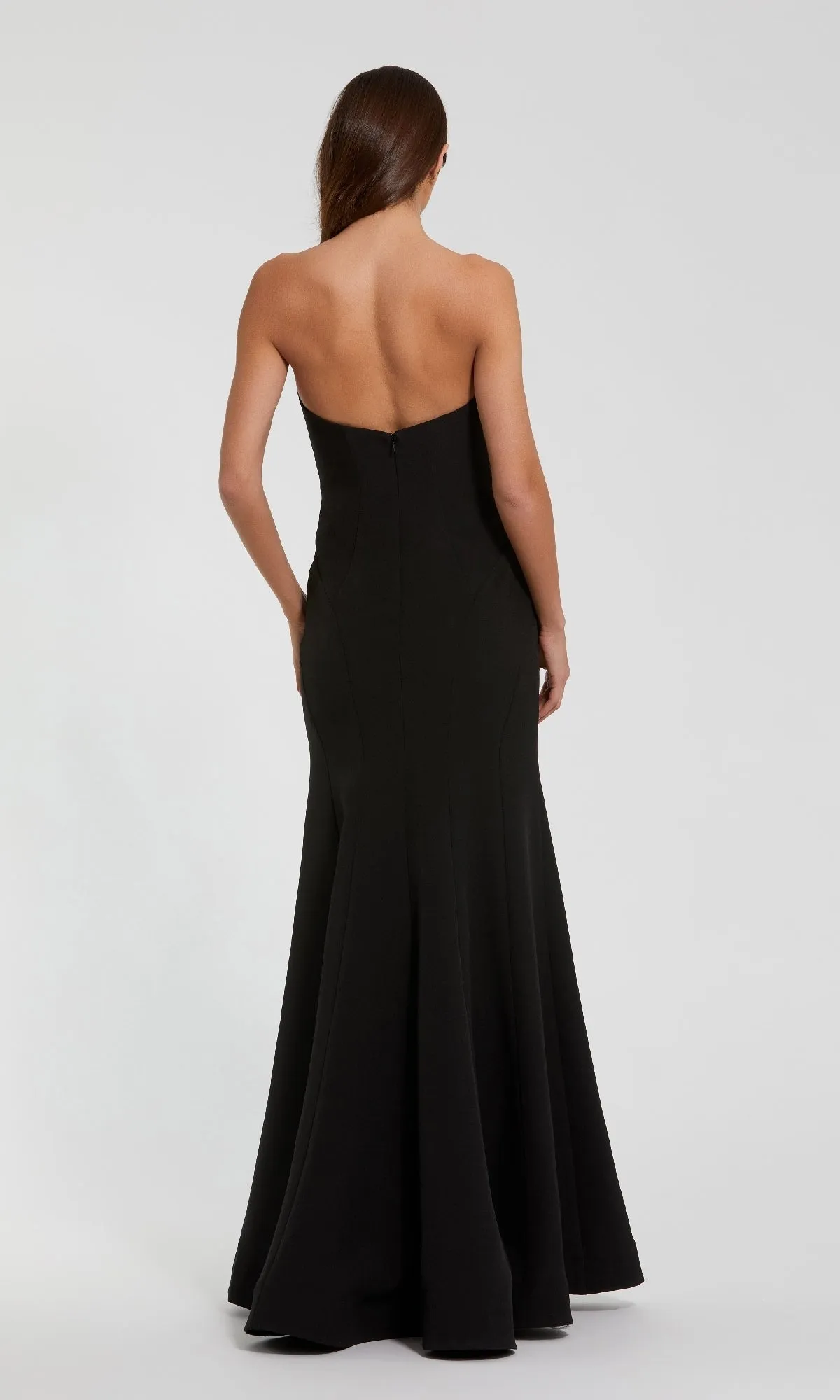 Strapless Floral Formal Gown: Mac Duggal 11855 sold by PromGirl product image thumbnail 2