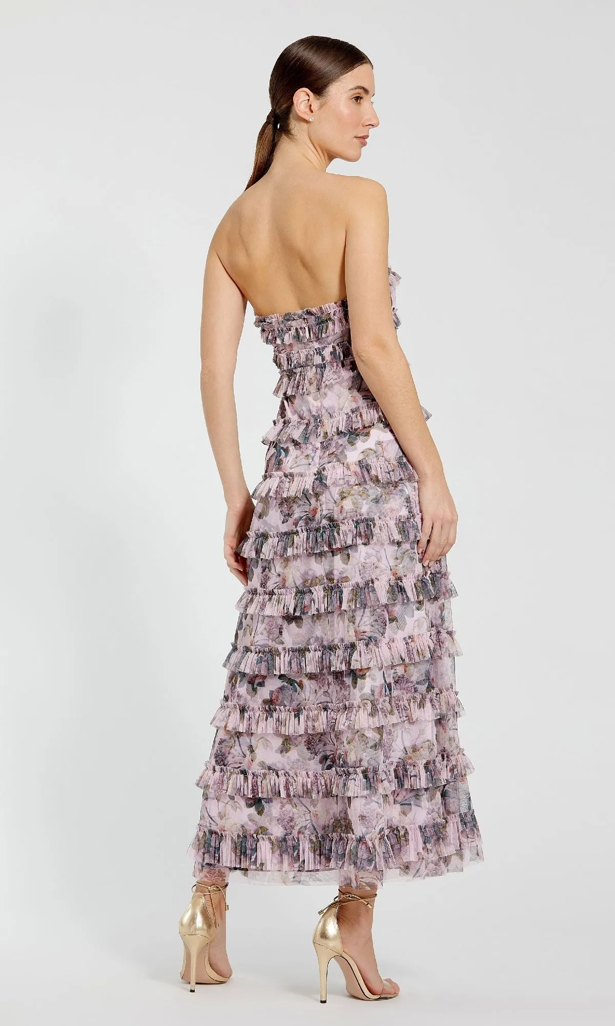 Strapless Long Print Formal Dress: Mac Duggal 8137 sold by PromGirl product image thumbnail 2