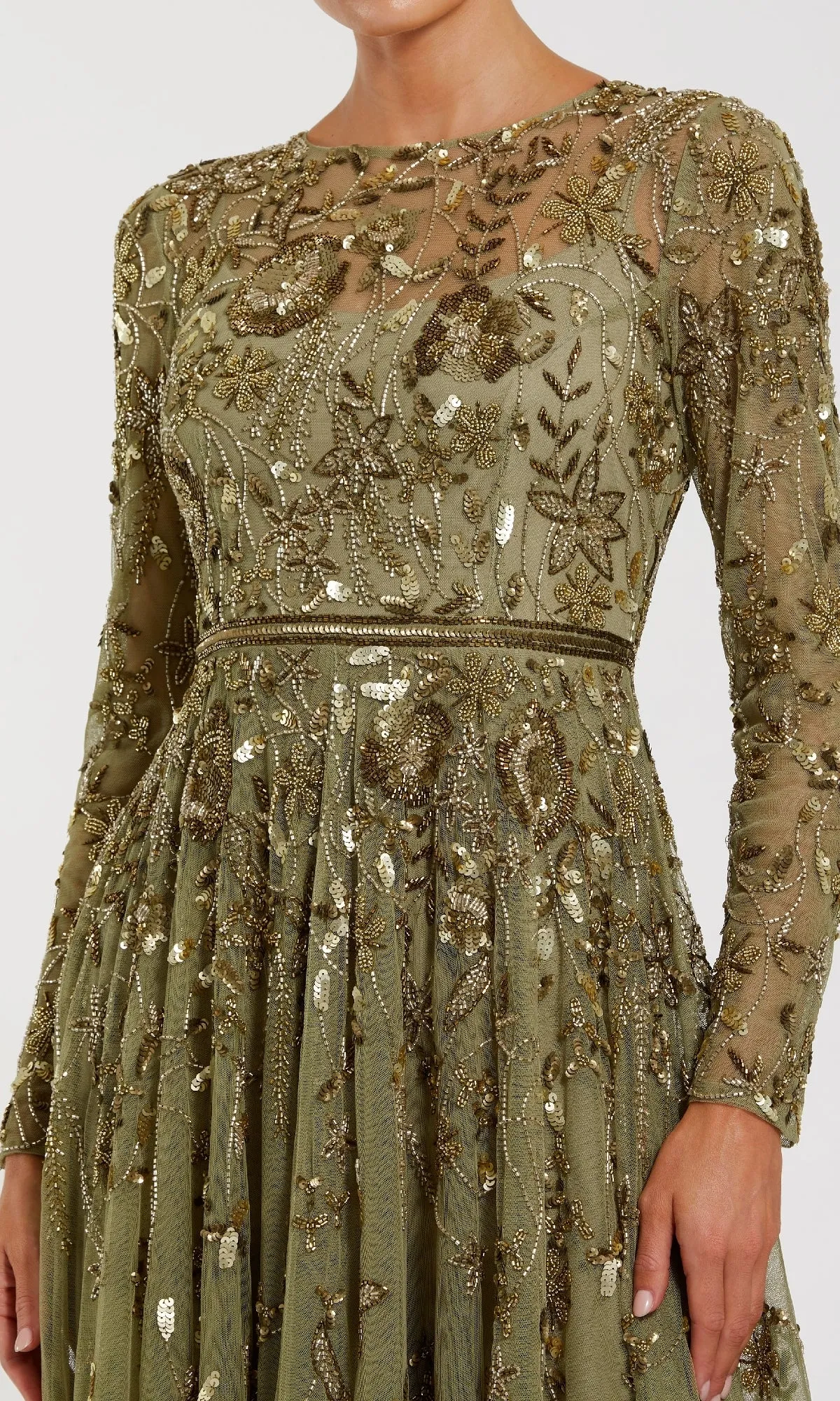 Long Sleeve Long Formal Dress: Mac Duggal 6182 sold by PromGirl product image thumbnail 5