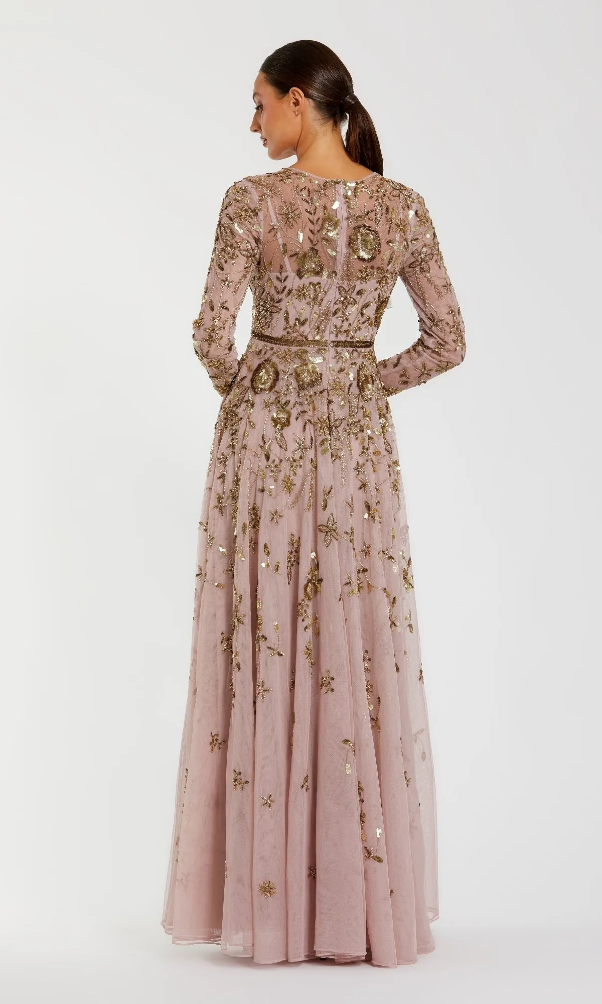 Long Sleeve Long Formal Dress: Mac Duggal 6182 sold by PromGirl product image thumbnail 2