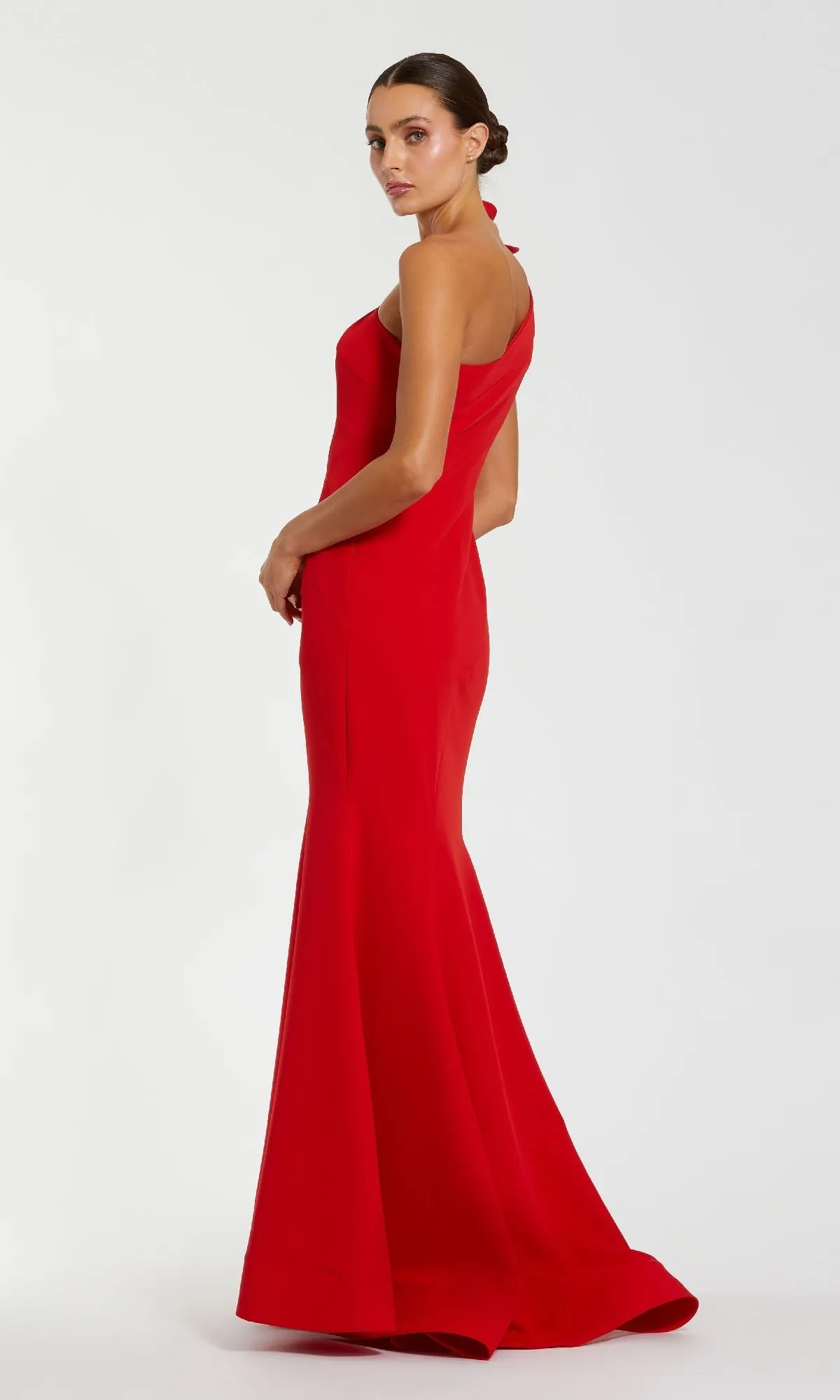 Flower One-Shoulder Formal Dress: Mac Duggal 2304 sold by PromGirl product image thumbnail 5