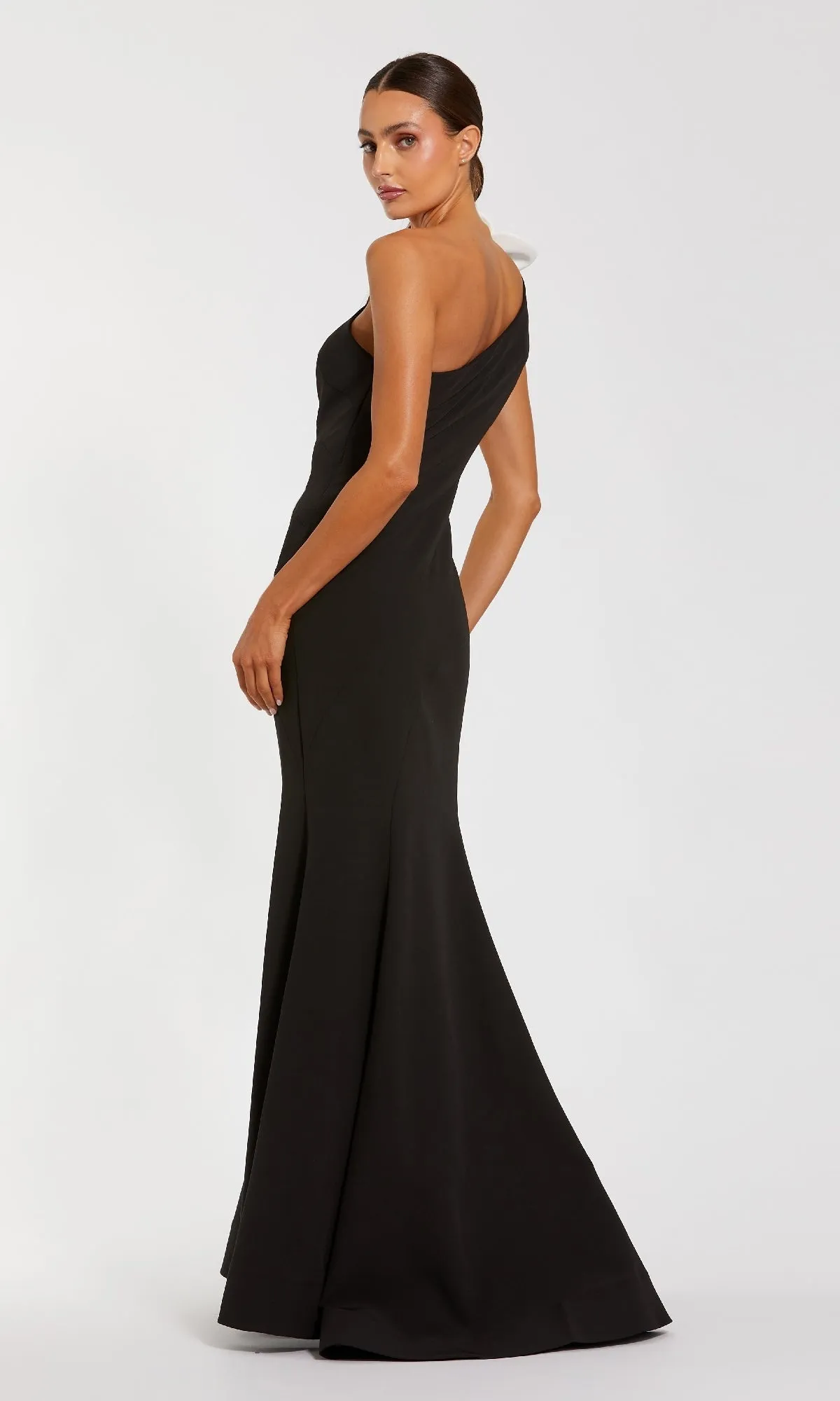 Flower One-Shoulder Formal Dress: Mac Duggal 2304 sold by PromGirl product image thumbnail 2