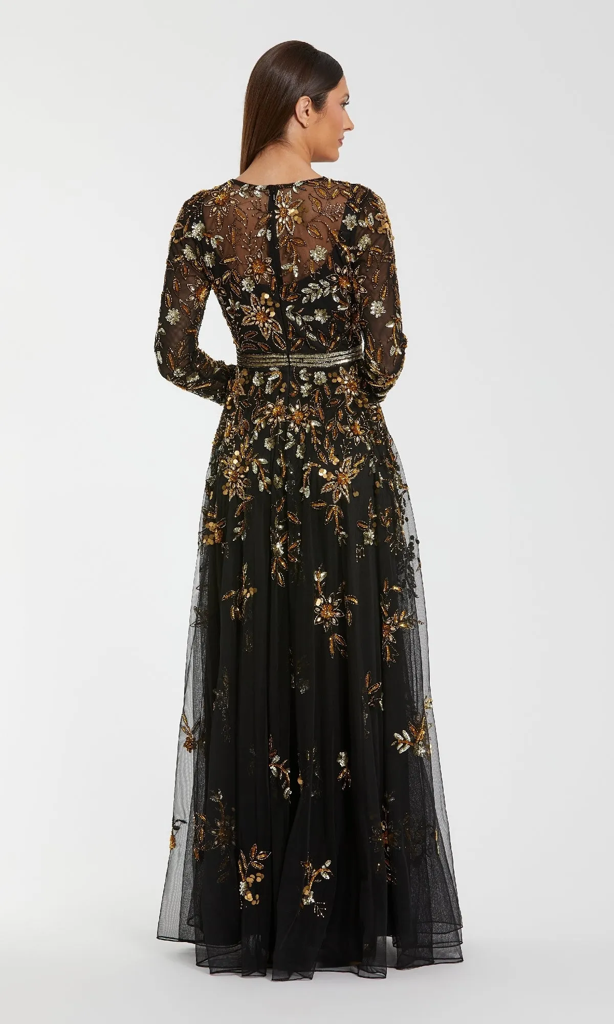 Beaded Long Black Formal Dress: Mac Duggal 6200 sold by PromGirl product image thumbnail 2