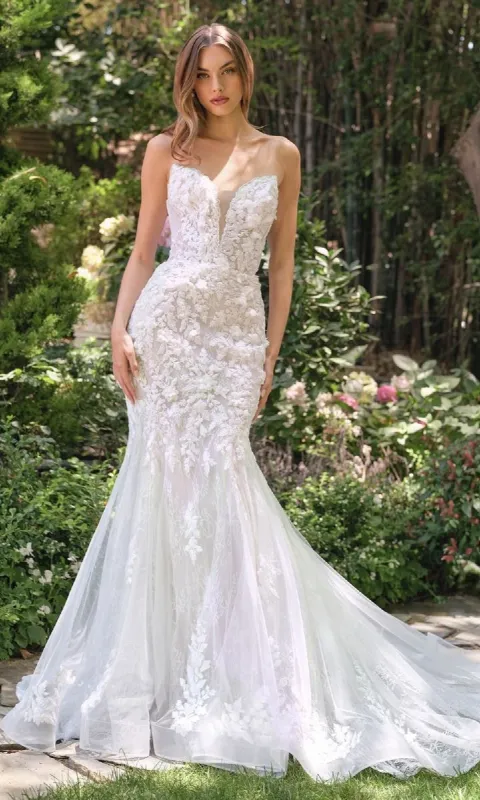 Strapless Mermaid Bridal Dress: Andrea & Leo WL088 sold by PromGirl