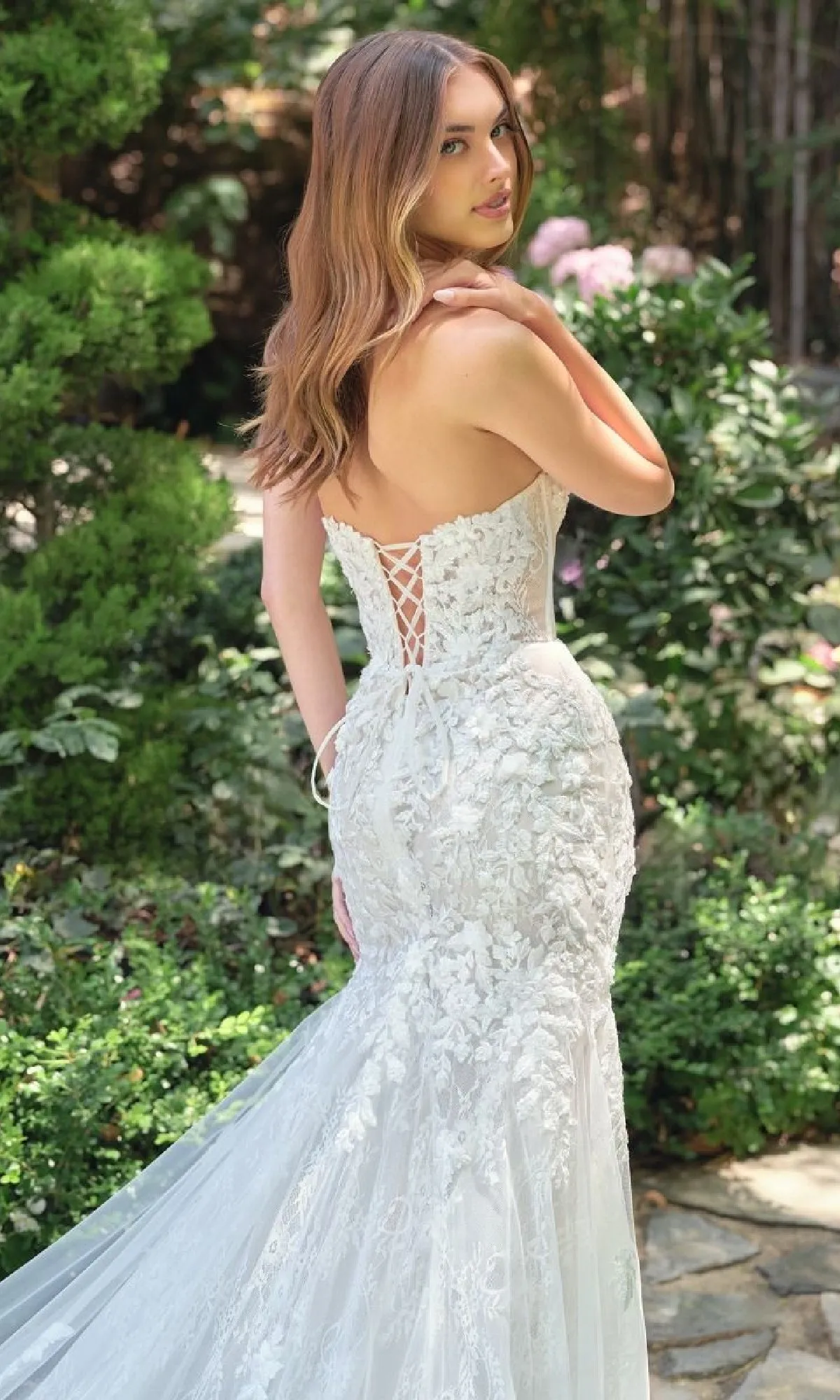 Strapless Mermaid Bridal Dress: Andrea & Leo WL088 sold by PromGirl product image thumbnail 4