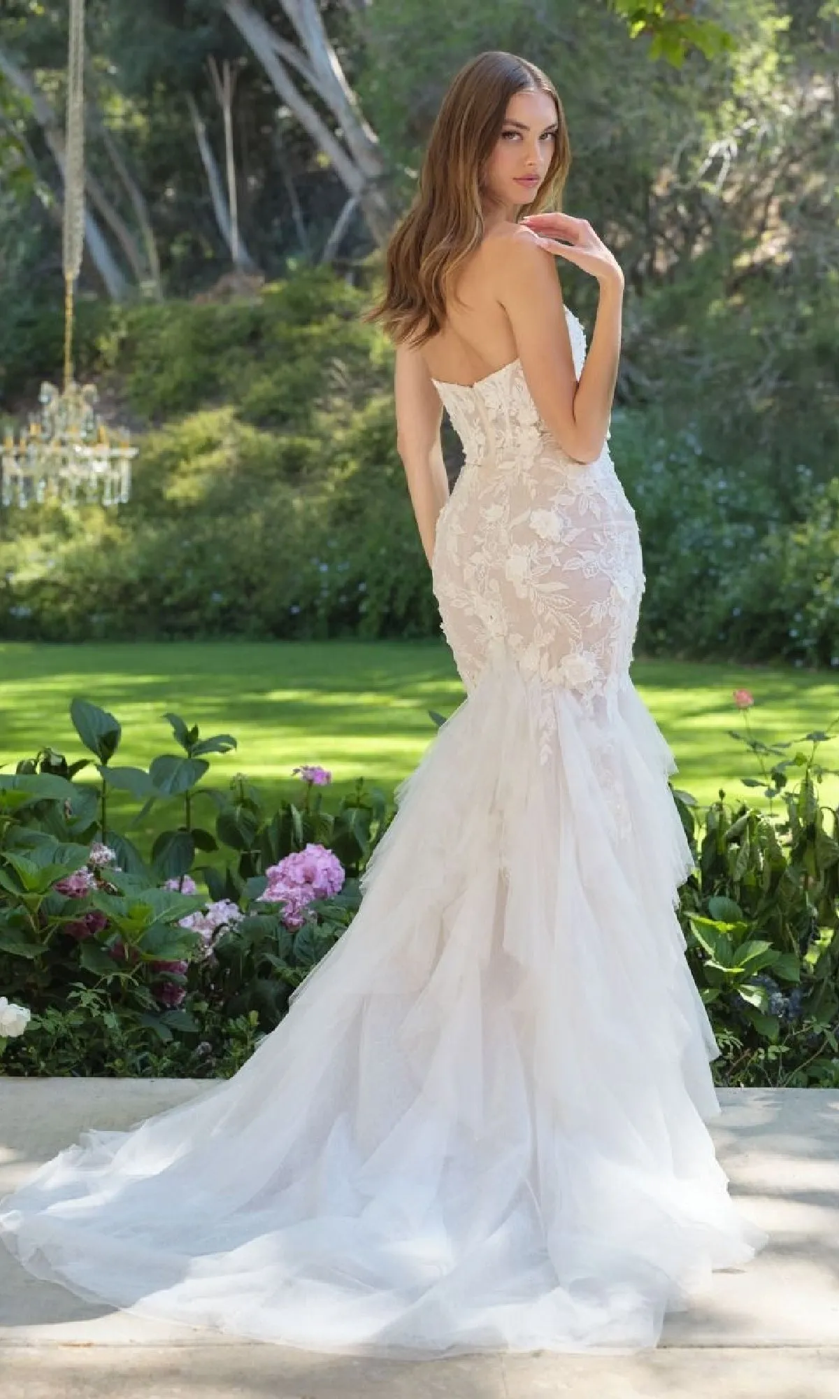 Long Mermaid Wedding Dress: Andrea & Leo WL062 sold by PromGirl product image thumbnail 2