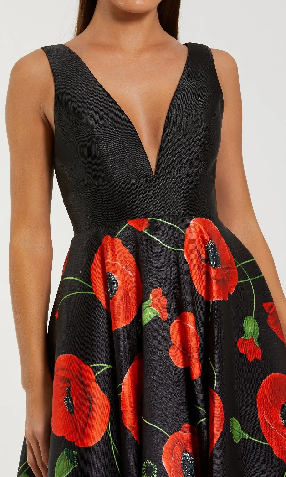 Long Black Poppy Formal Dress: Mac Duggal 56181 sold by PromGirl product image thumbnail 3