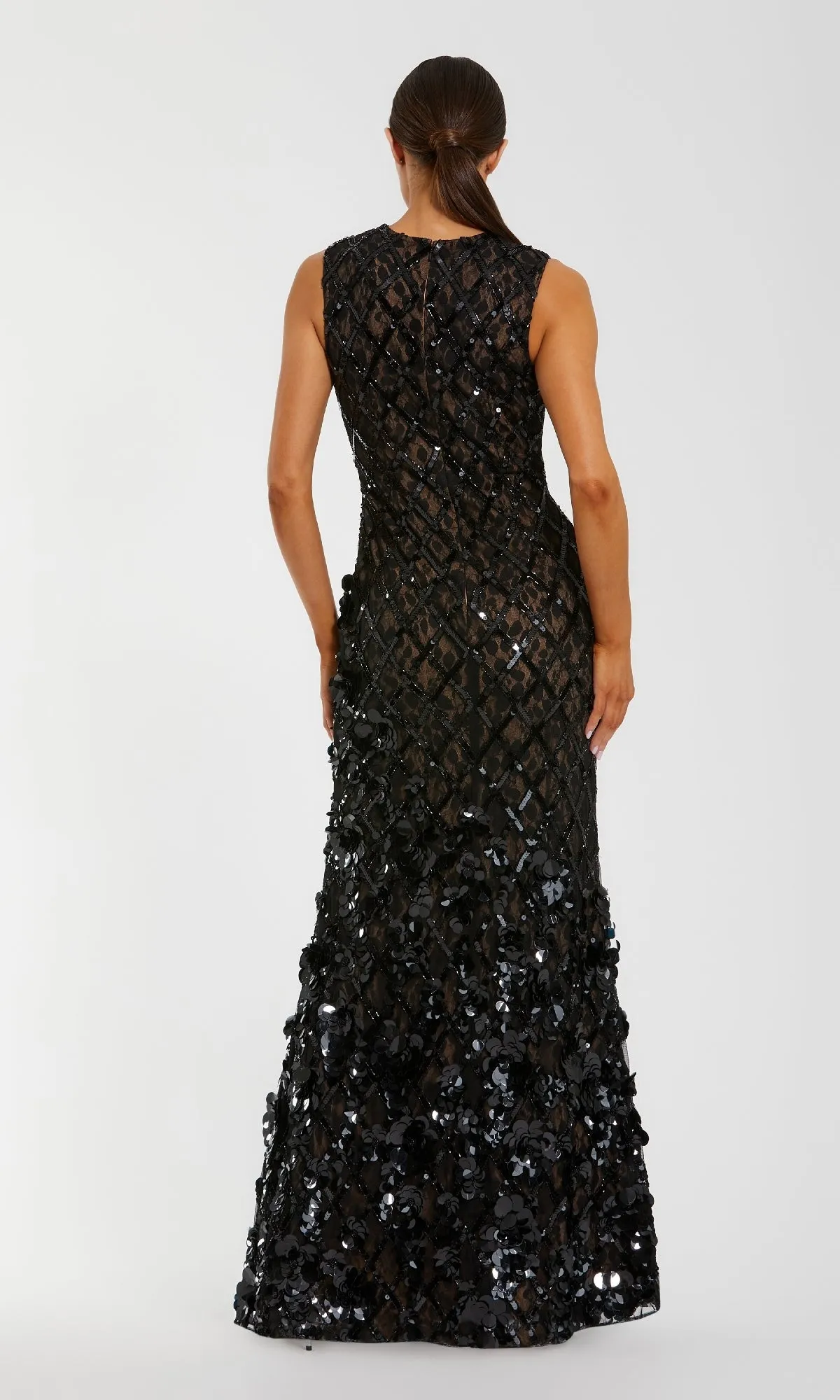 Long Black Beaded Formal Dress: Mac Duggal 94277 sold by PromGirl product image thumbnail 2