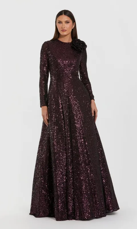 Amethyst Sequin Formal Dress: Mac Duggal 56178 sold by PromGirl