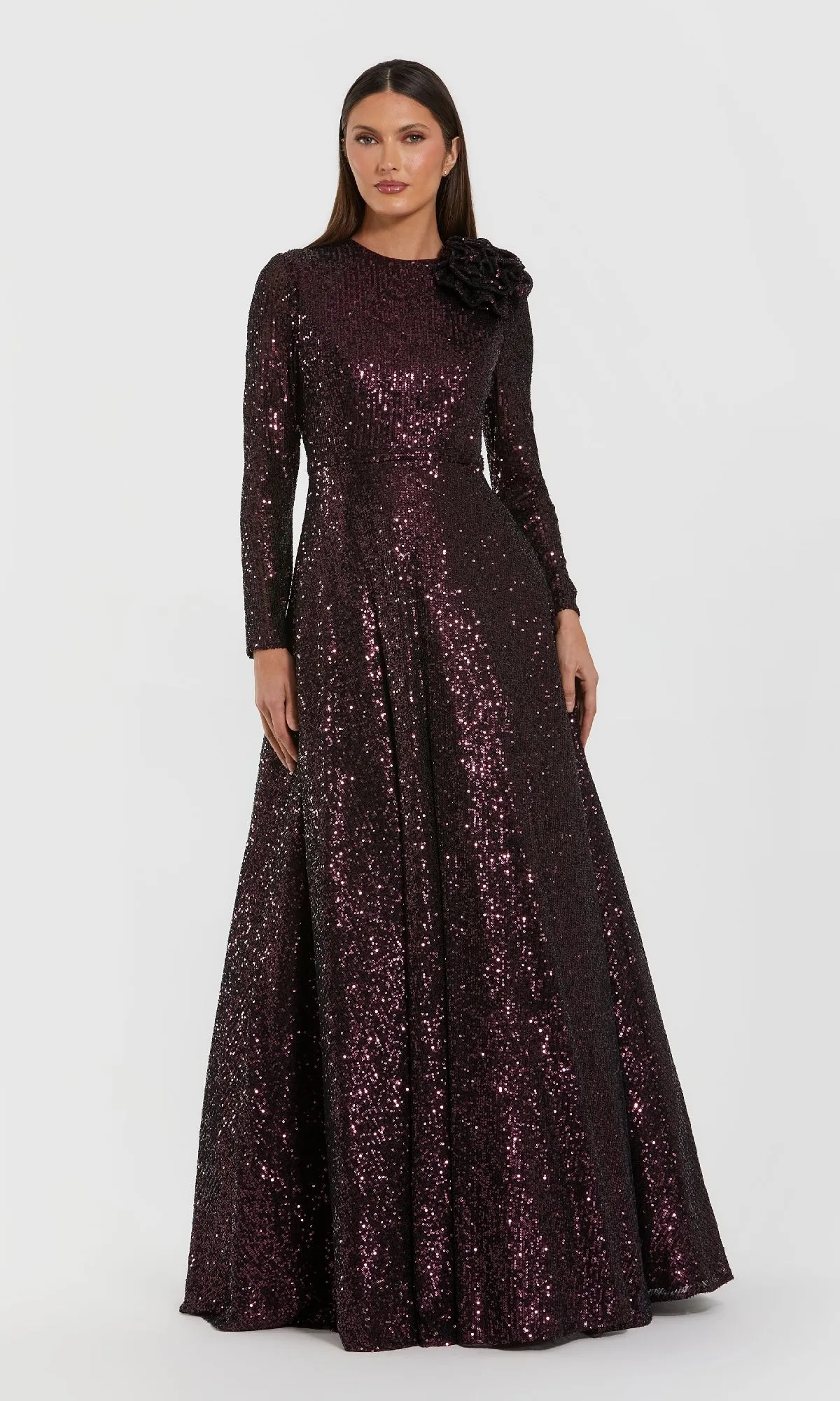 Amethyst Sequin Formal Dress: Mac Duggal 56178 sold by PromGirl