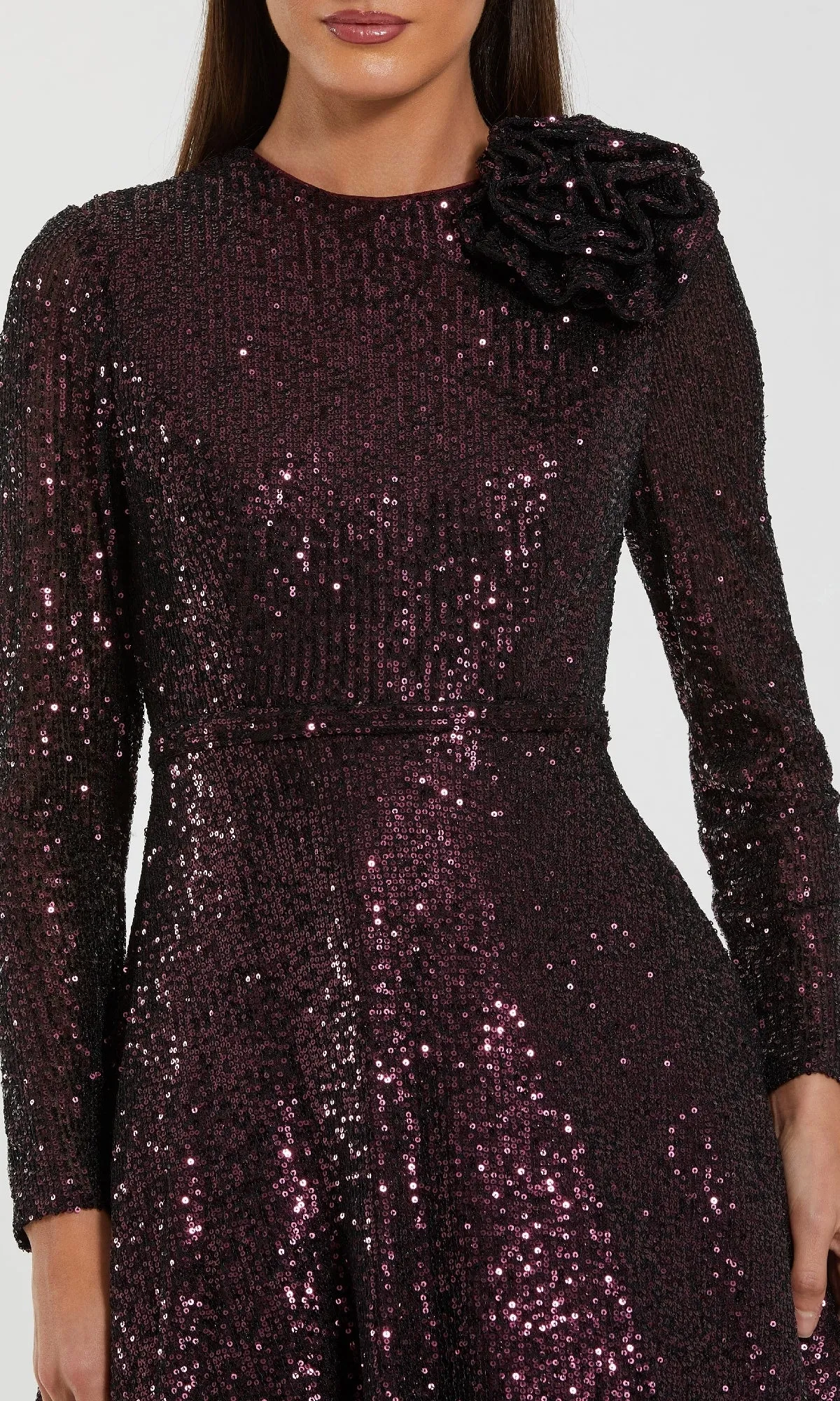 Amethyst Sequin Formal Dress: Mac Duggal 56178 sold by PromGirl product image thumbnail 3