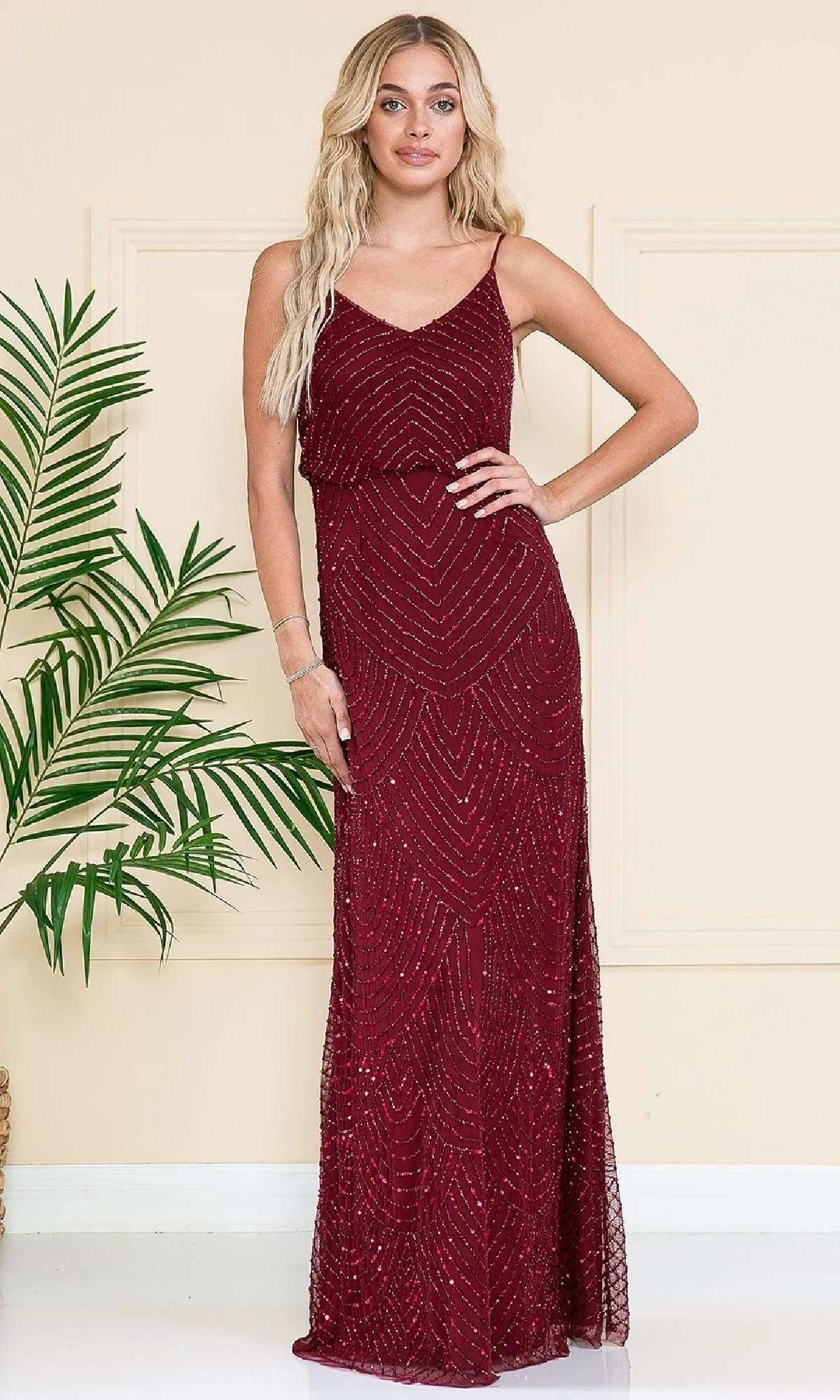 Sequin Blouson Evening Gown: Amelia Couture IN001 sold by PromGirl product image thumbnail 4