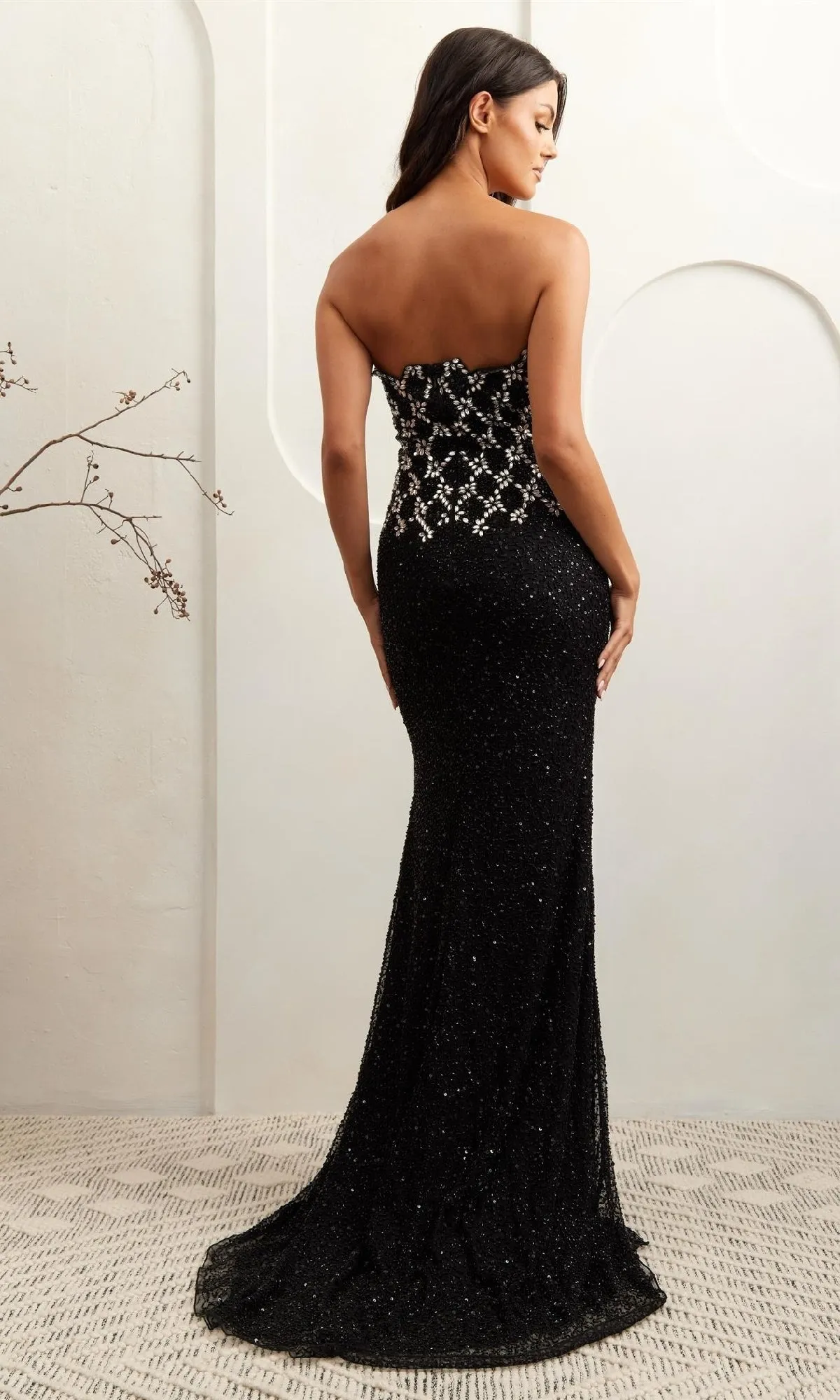 Strapless Beaded Prom Gown: Amelia Couture IN2001 sold by PromGirl product image thumbnail 2