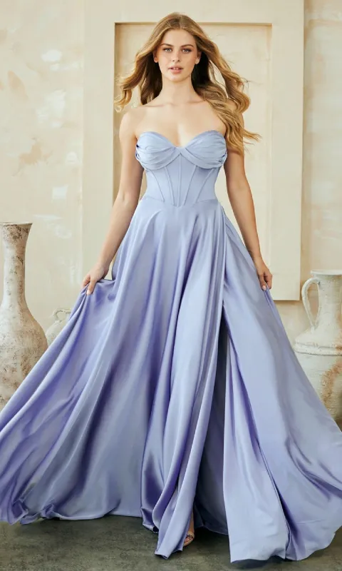 Corset-Bodice Long Prom Dress: Amelia Couture 4053 made by PromGirl