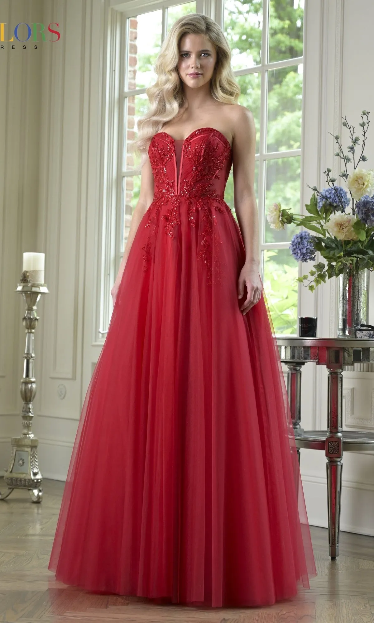 Strapless Long Corset Prom Dress: Colors Dress 3923 sold by PromGirl product image thumbnail 3