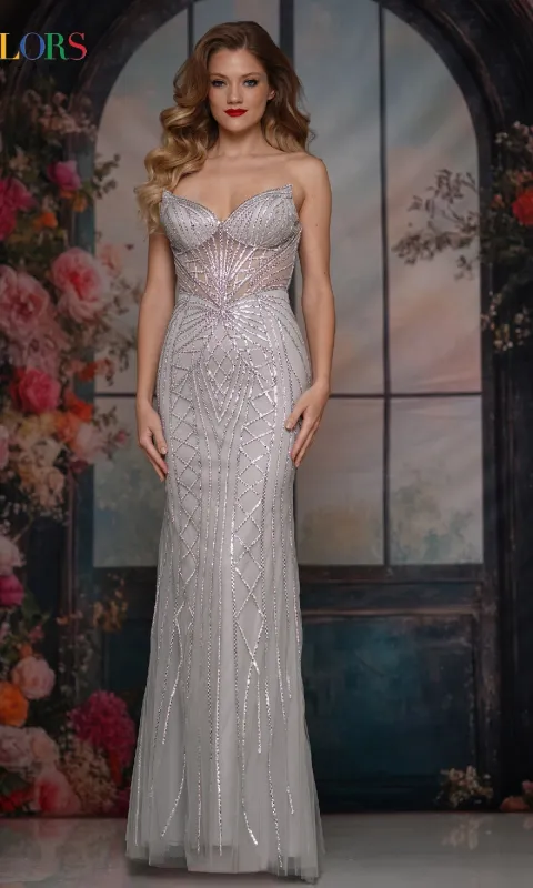 Long Prom Dress: Colors Dress 3825 sold by PromGirl