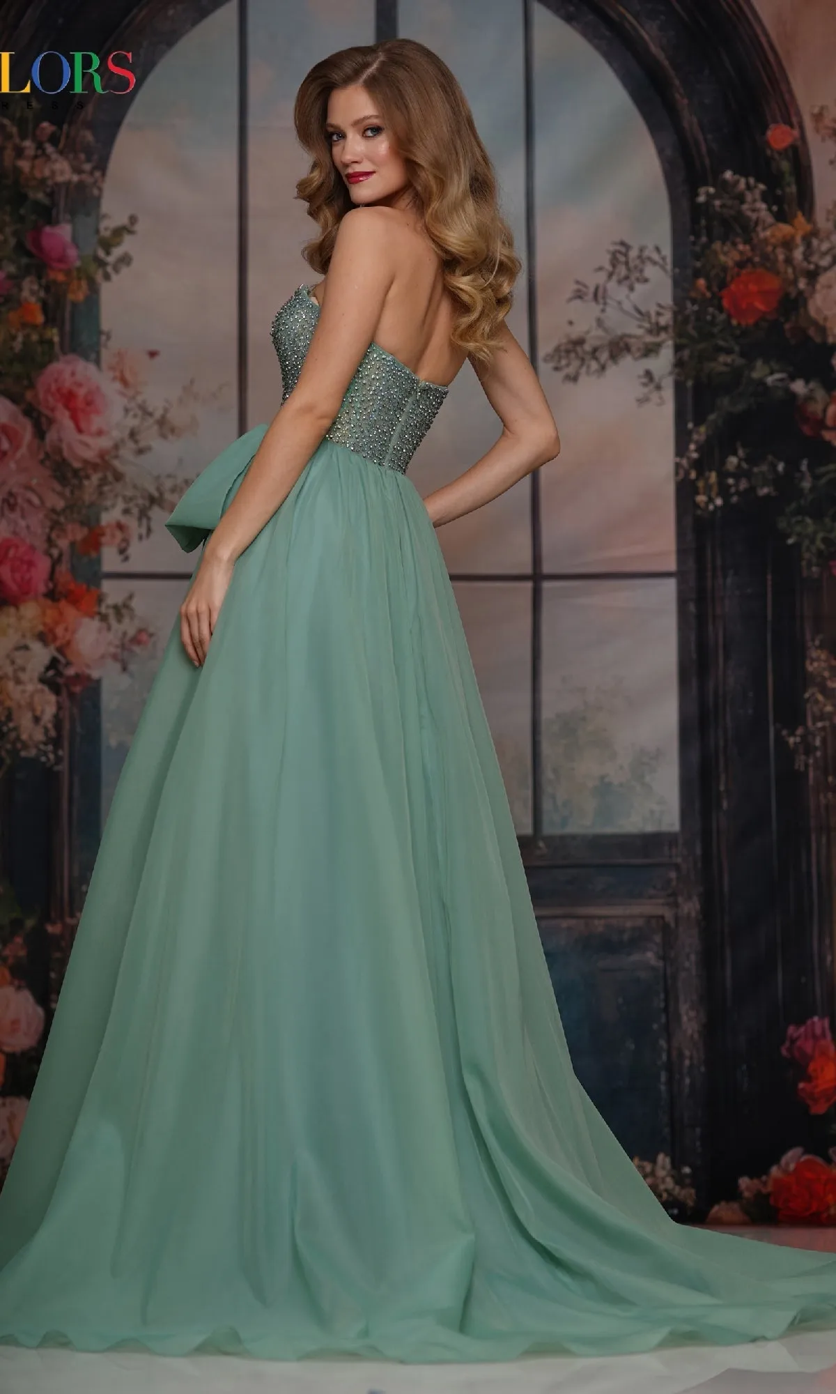 Long Prom Dress: Colors Dress 3843 sold by PromGirl product image thumbnail 2