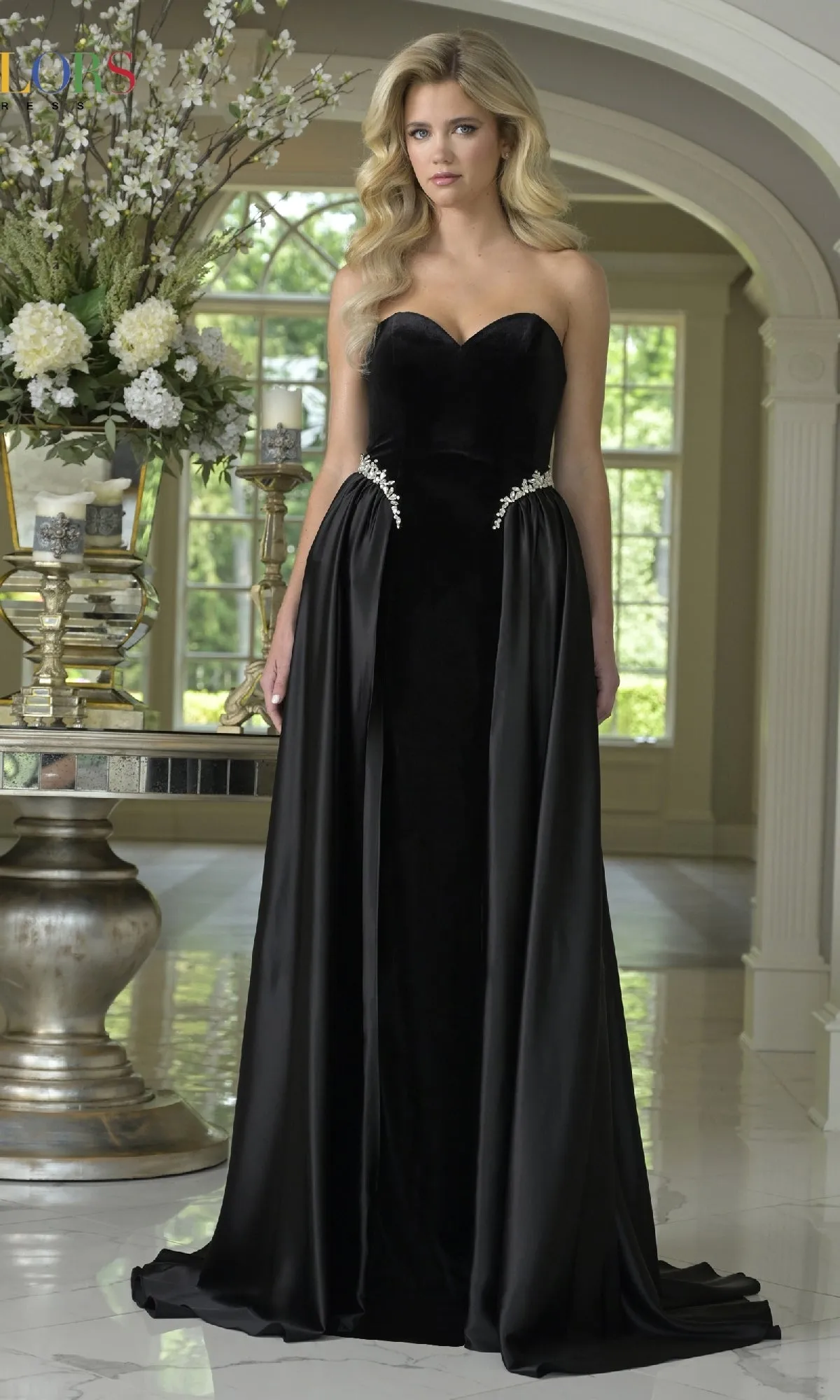 Strapless Velvet Prom Gown: Colors Dress 3861 sold by PromGirl product image thumbnail 4