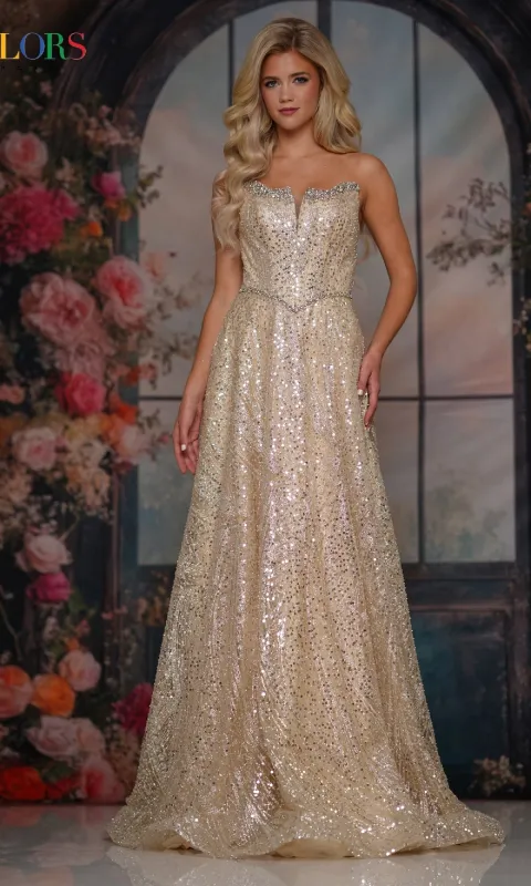 Long Prom Dress: Colors Dress 3790 sold by PromGirl