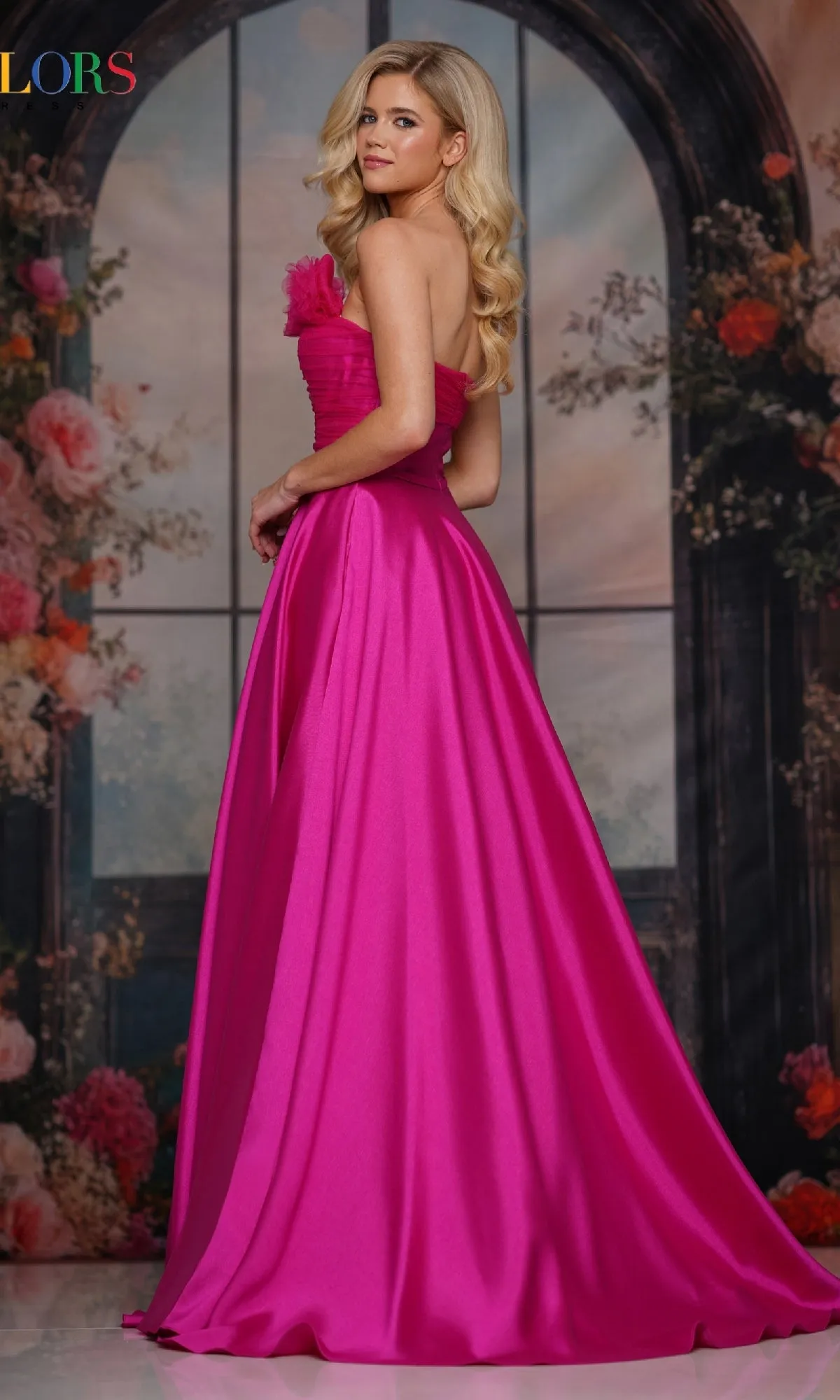 Strapless Long A-Line Prom Dress: Colors Dress 3737 sold by PromGirl product image thumbnail 2