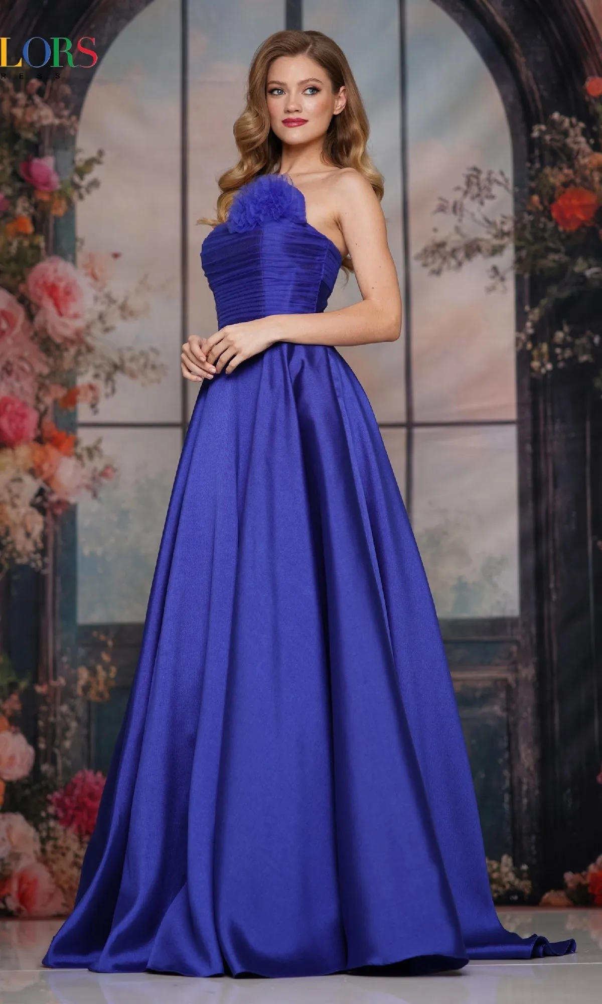 Strapless Long A-Line Prom Dress: Colors Dress 3737 sold by PromGirl product image thumbnail 3