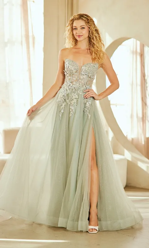 Long Prom Dress: Amelia Couture 4062 sold by PromGirl