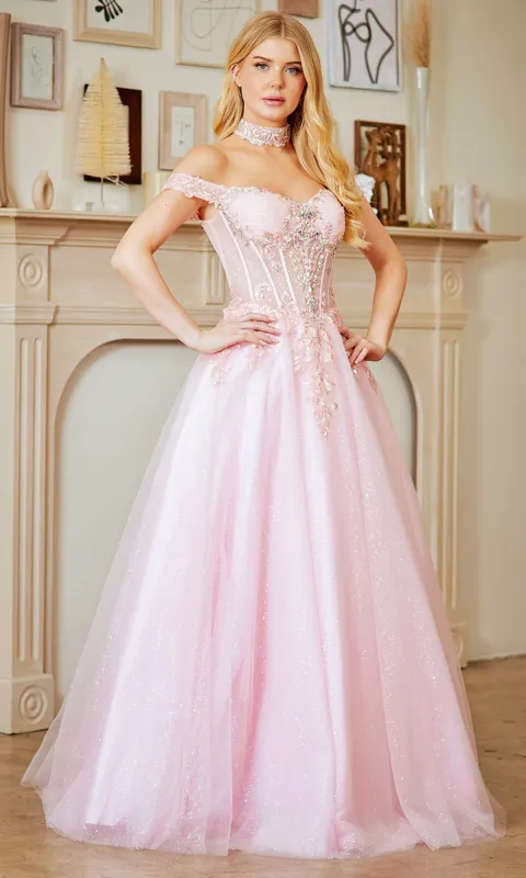 Long Prom Dress: Amelia Couture 8064 sold by PromGirl