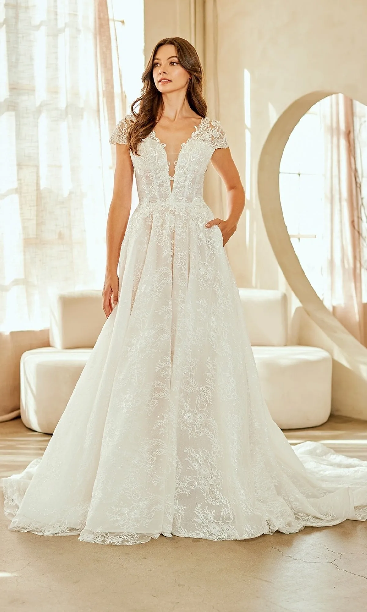 Long Wedding Dress: Amelia Couture 2142 sold by PromGirl product image thumbnail 3