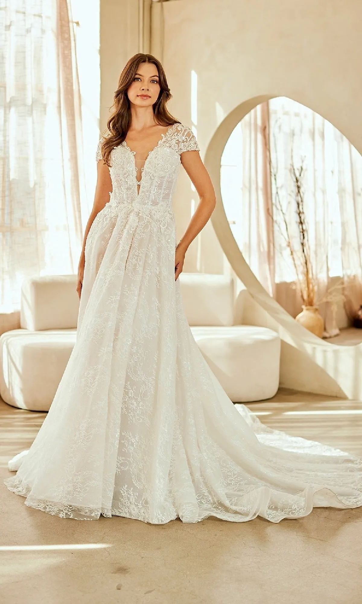 Long Wedding Dress: Amelia Couture 2142 sold by PromGirl