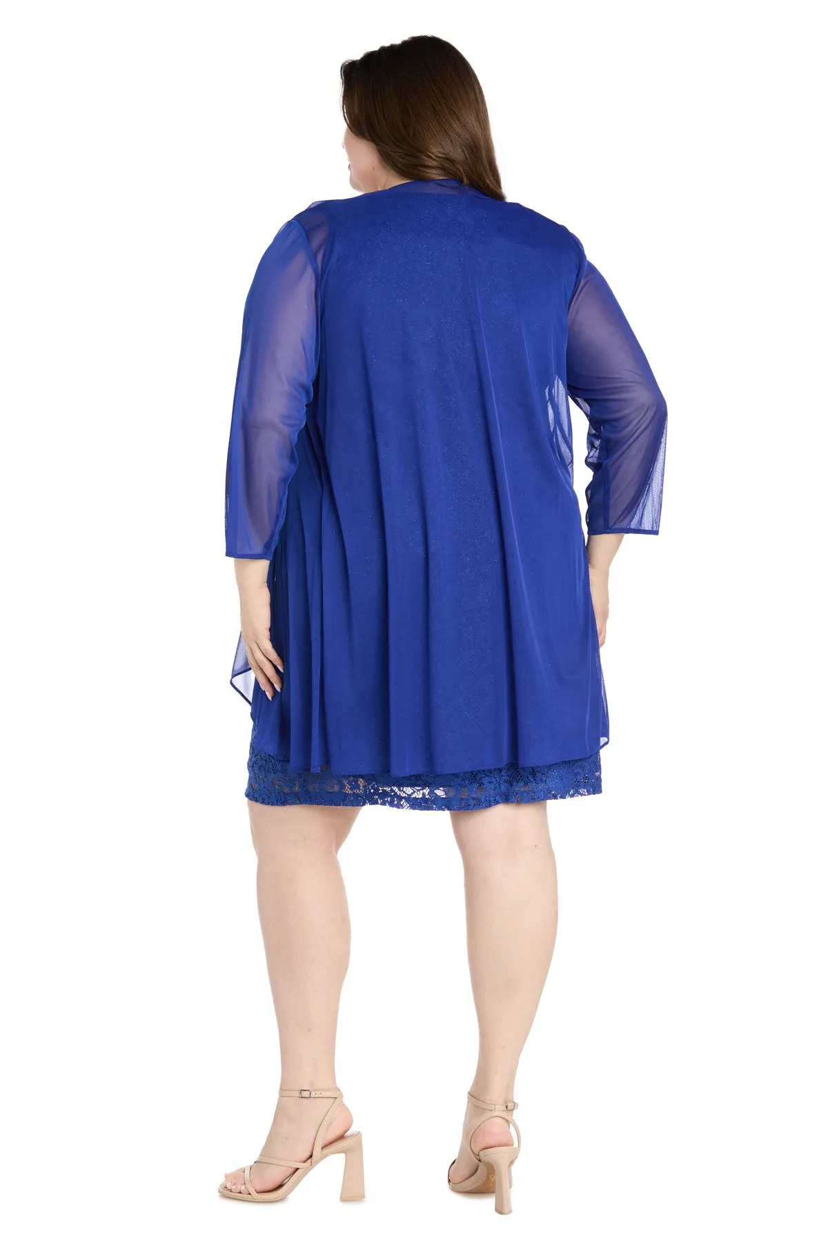 Plus-Size Short Jacket Dress: R&M Richards 3594W sold by PromGirl product image thumbnail 4
