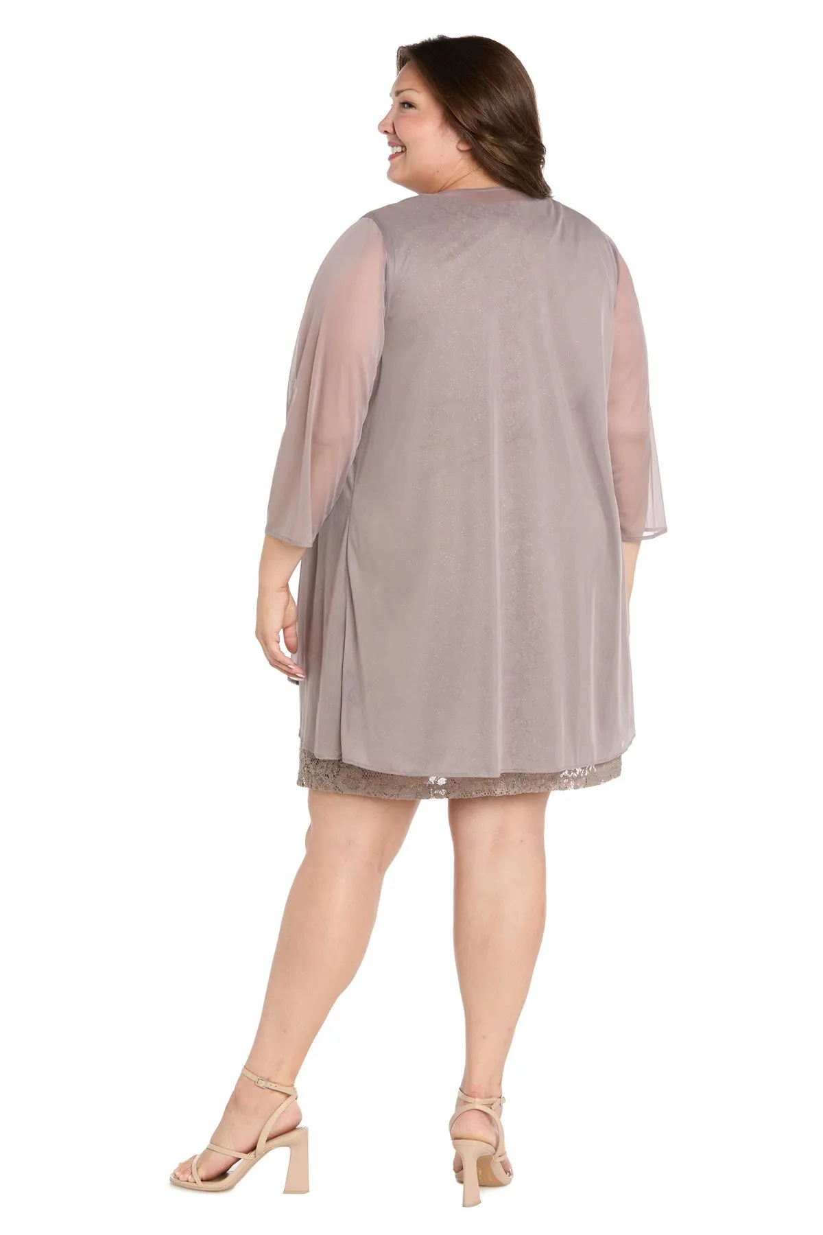 Plus-Size Short Jacket Dress: R&M Richards 3594W sold by PromGirl product image thumbnail 2