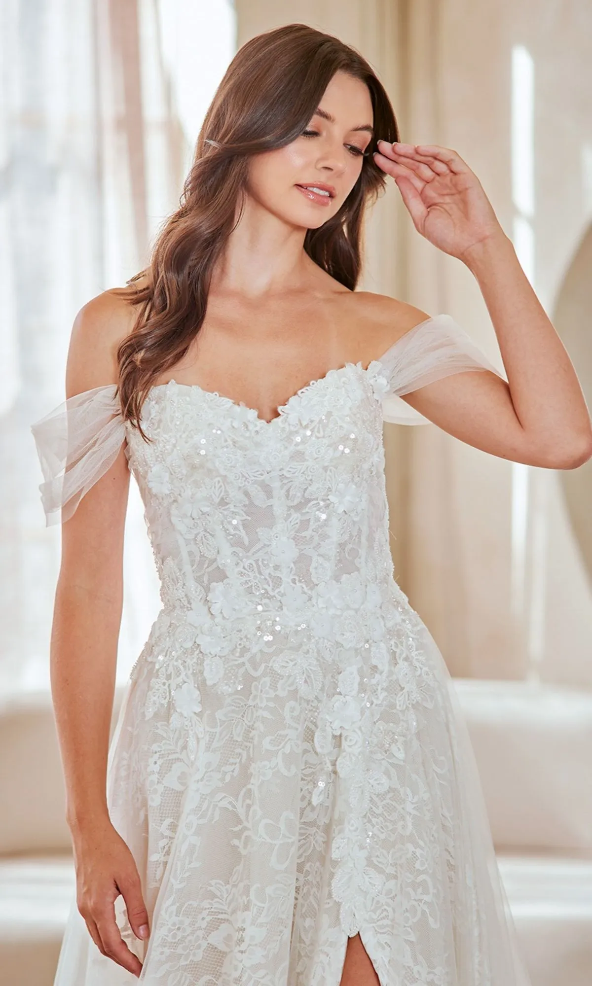 Long Wedding Dress: Amelia Couture 2139 sold by PromGirl product image thumbnail 3