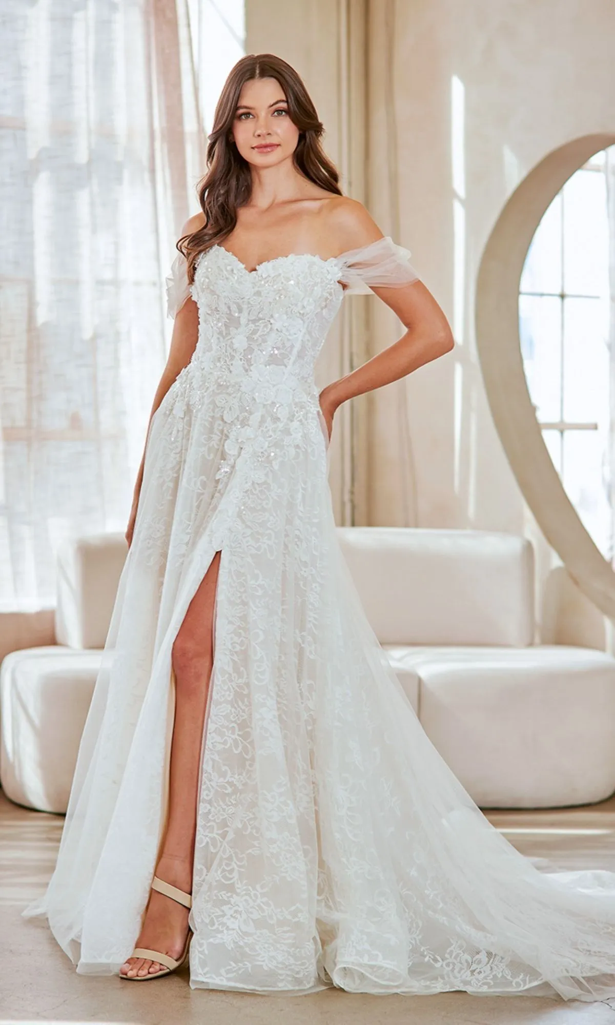 Long Wedding Dress: Amelia Couture 2139 sold by PromGirl