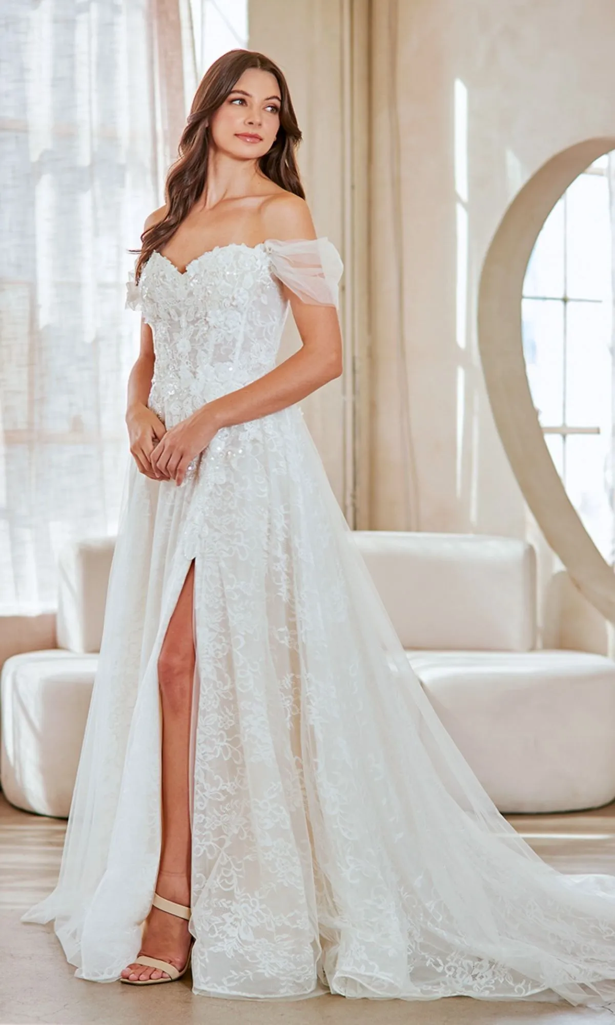 Long Wedding Dress: Amelia Couture 2139 sold by PromGirl product image thumbnail 4