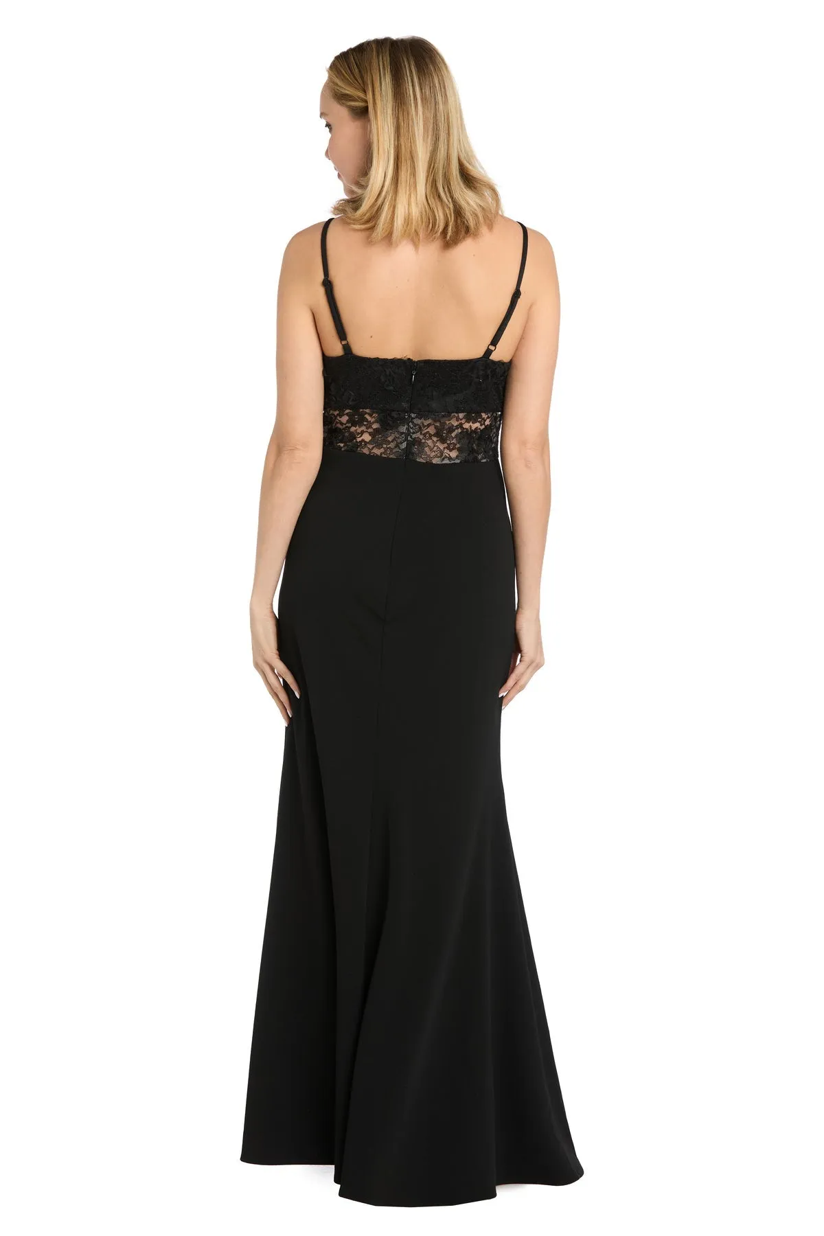Sheer-Lace Corset Prom Dress: Morgan 19084M sold by PromGirl product image thumbnail 2