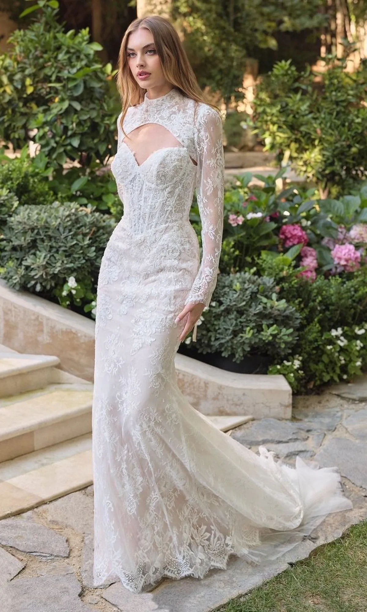 Long Wedding Dress: Andrea and Leo WL071 sold by PromGirl product image thumbnail 3