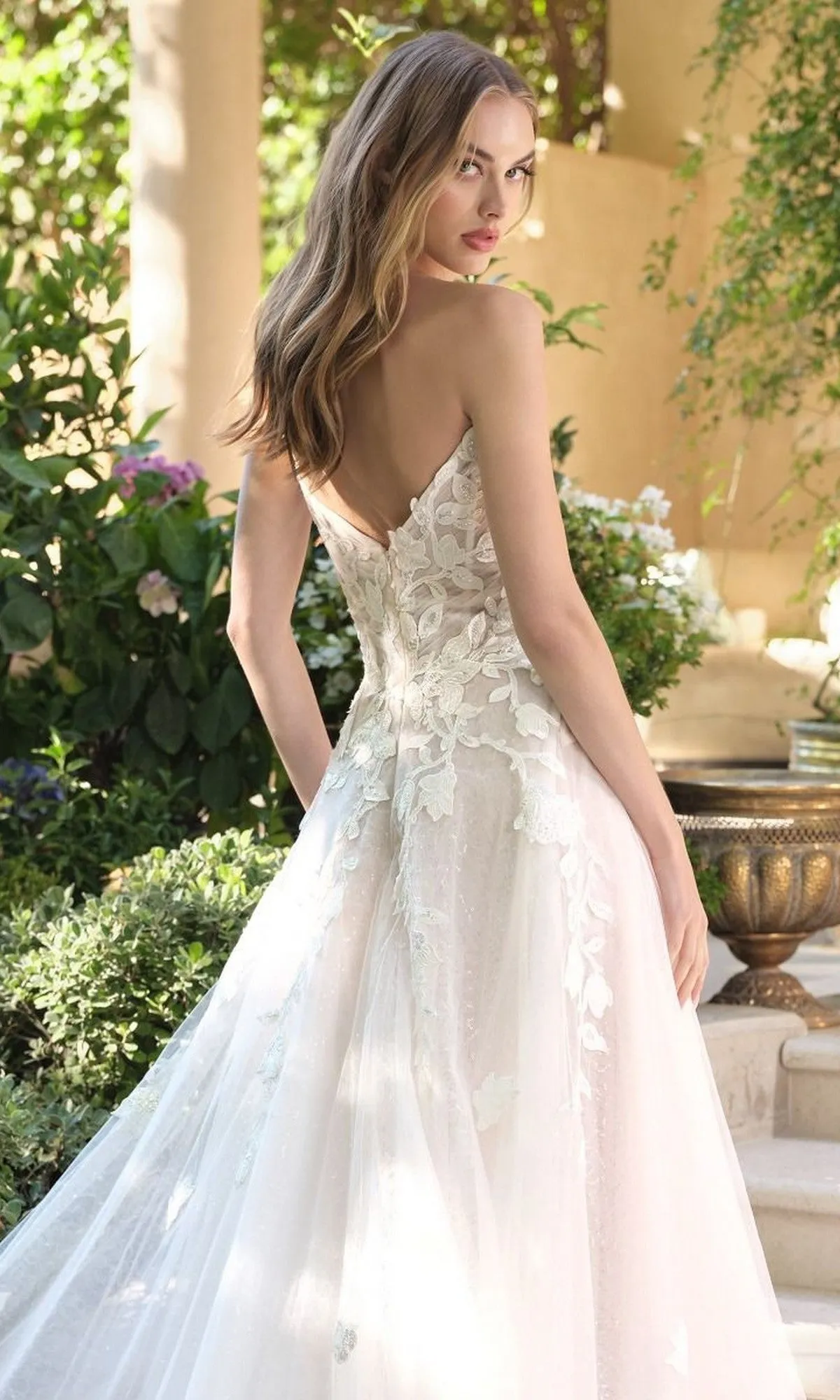Long Wedding Dress: Andrea and Leo WL070 sold by PromGirl product image thumbnail 4