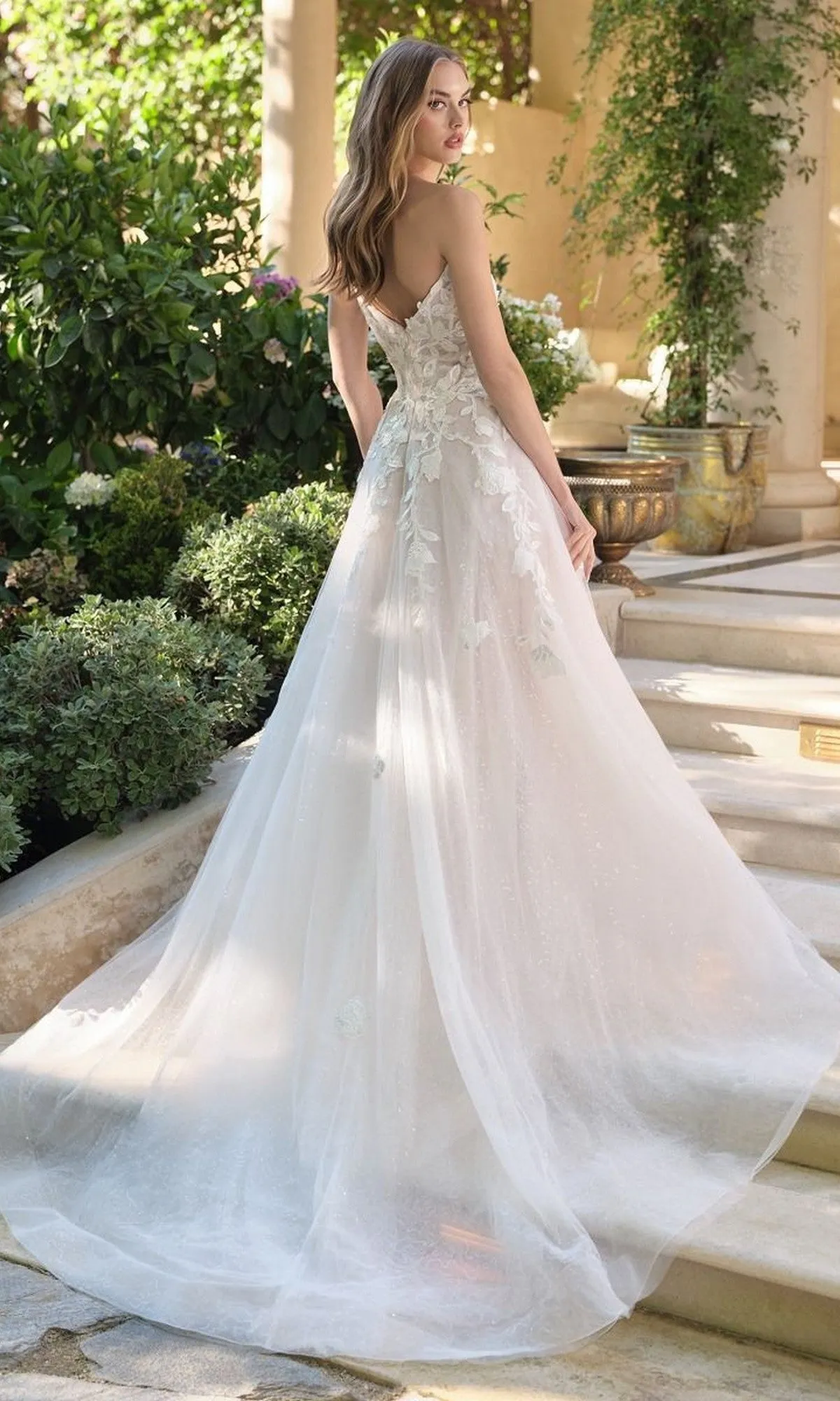 Long Wedding Dress: Andrea and Leo WL070 sold by PromGirl product image thumbnail 2