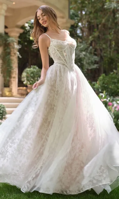 Long Wedding Dress: Andrea and Leo WL069 sold by PromGirl
