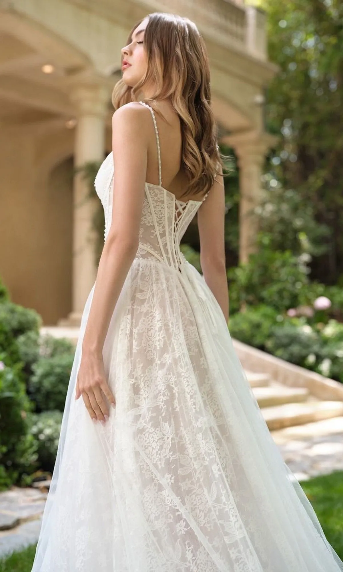 Long Wedding Dress: Andrea and Leo WL069 sold by PromGirl product image thumbnail 5